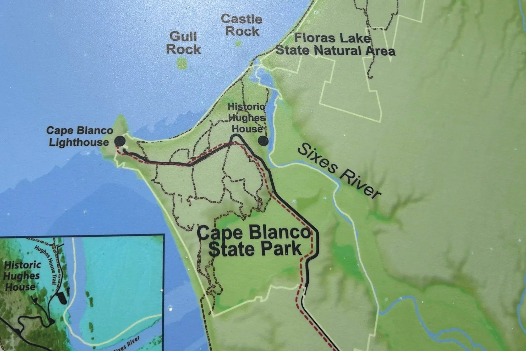 Cape Blanco State Park trail map