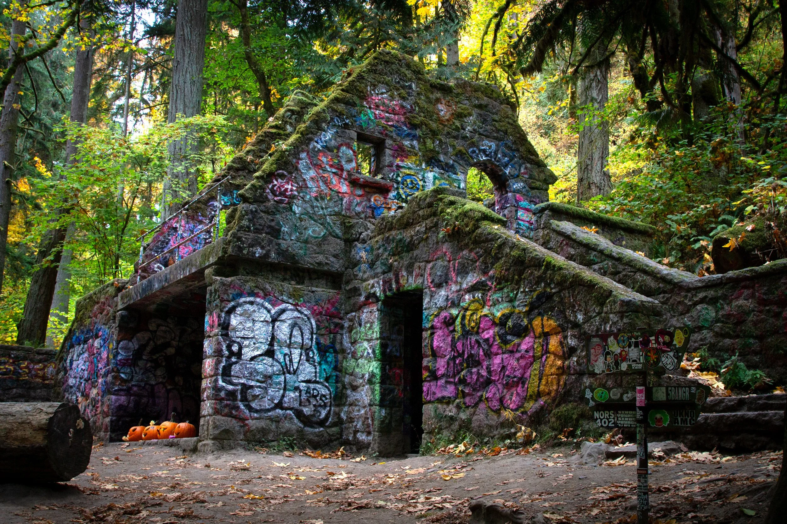 Pumpkins on Witch's Castle