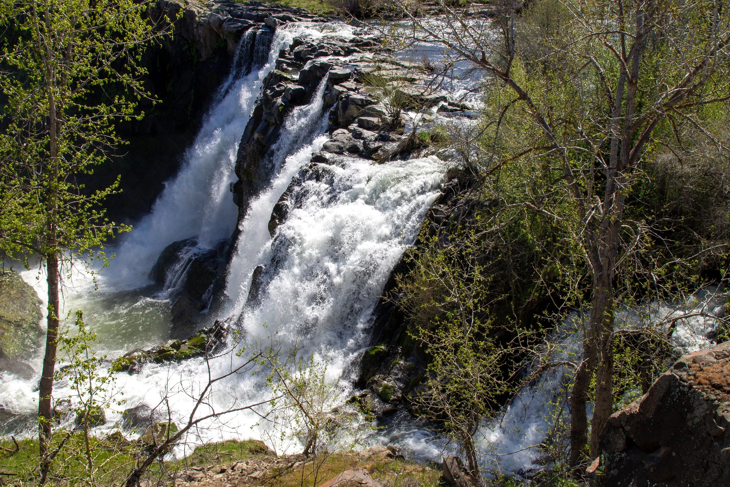 White River Falls side view
