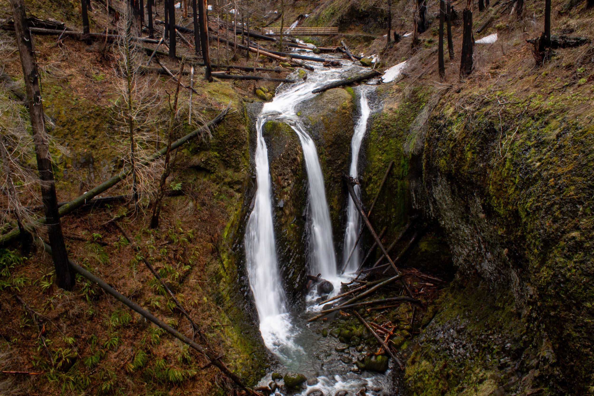 Triple Falls in the winter