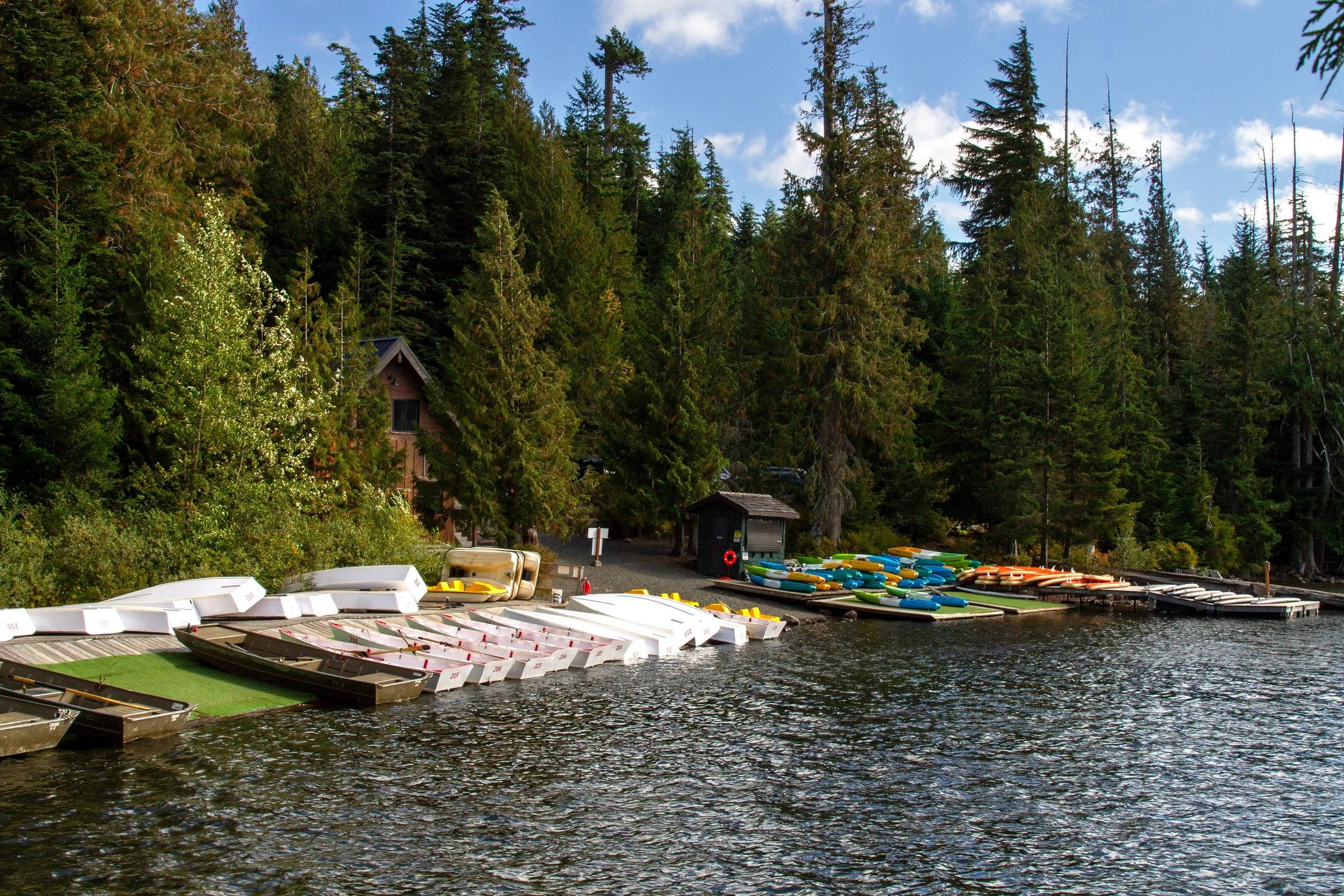 Lost Lake boat rental dock
