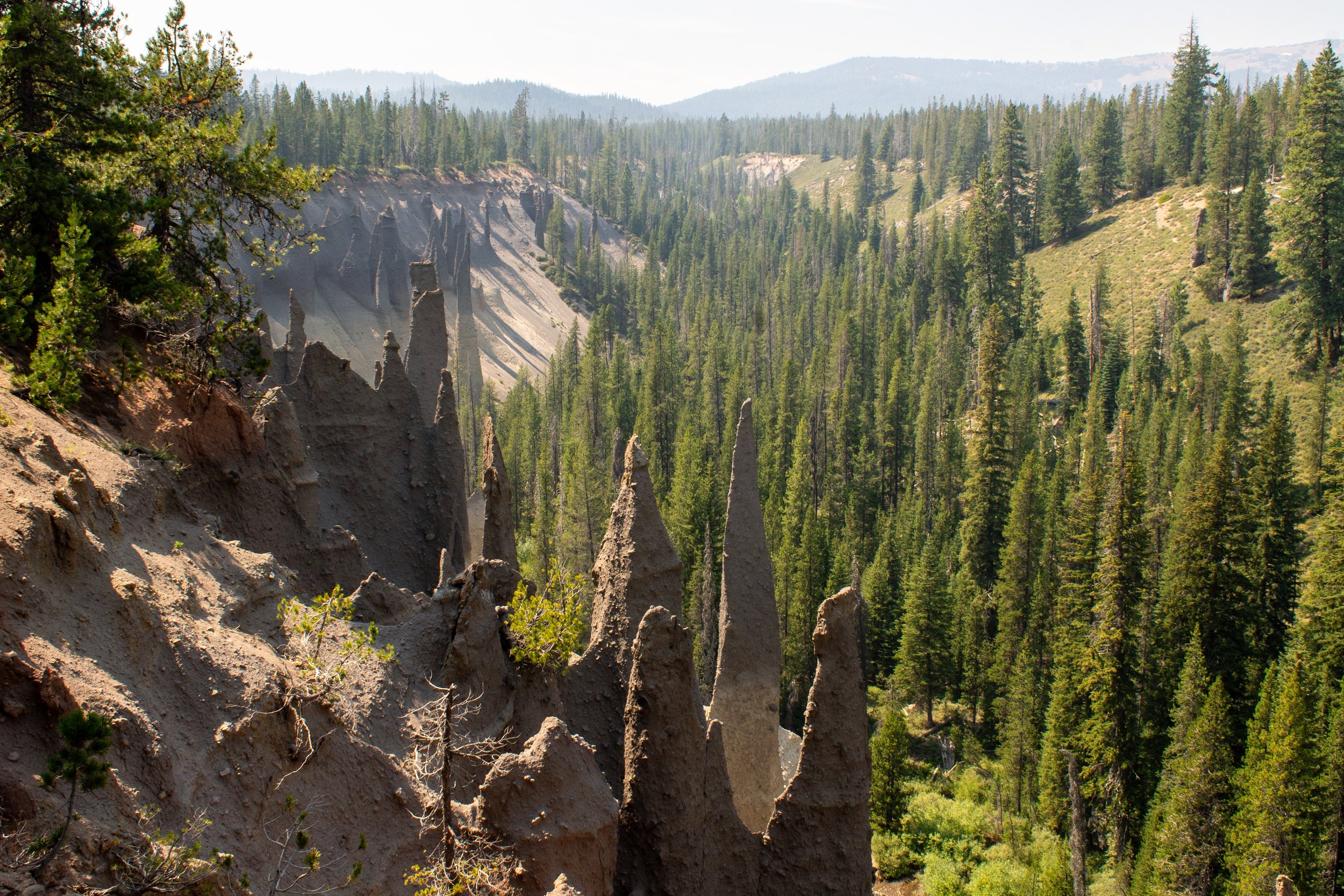 Pinnacles in Crater Lake National Park