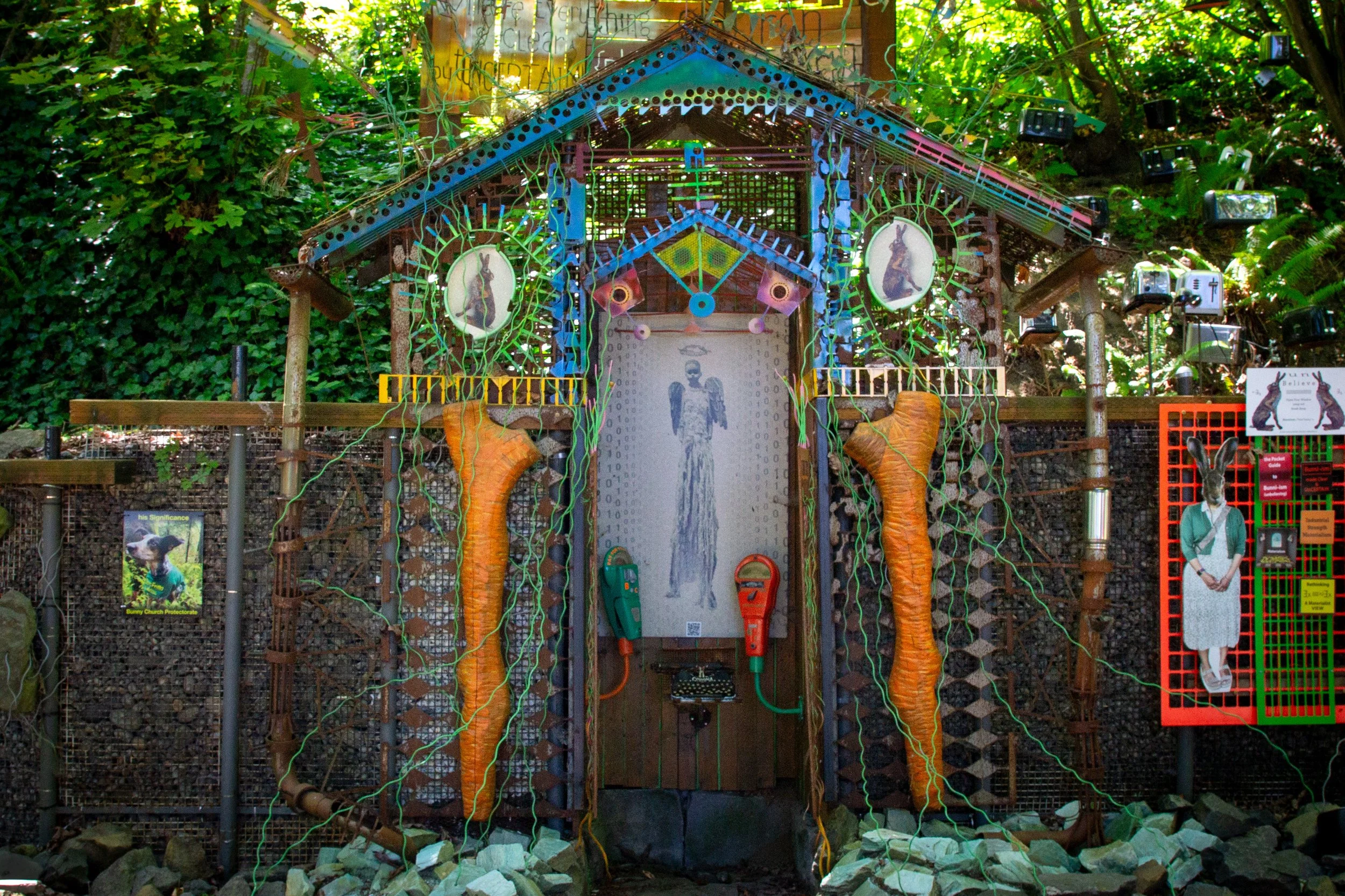 Bunny Church art installation at Flea Zorkus
