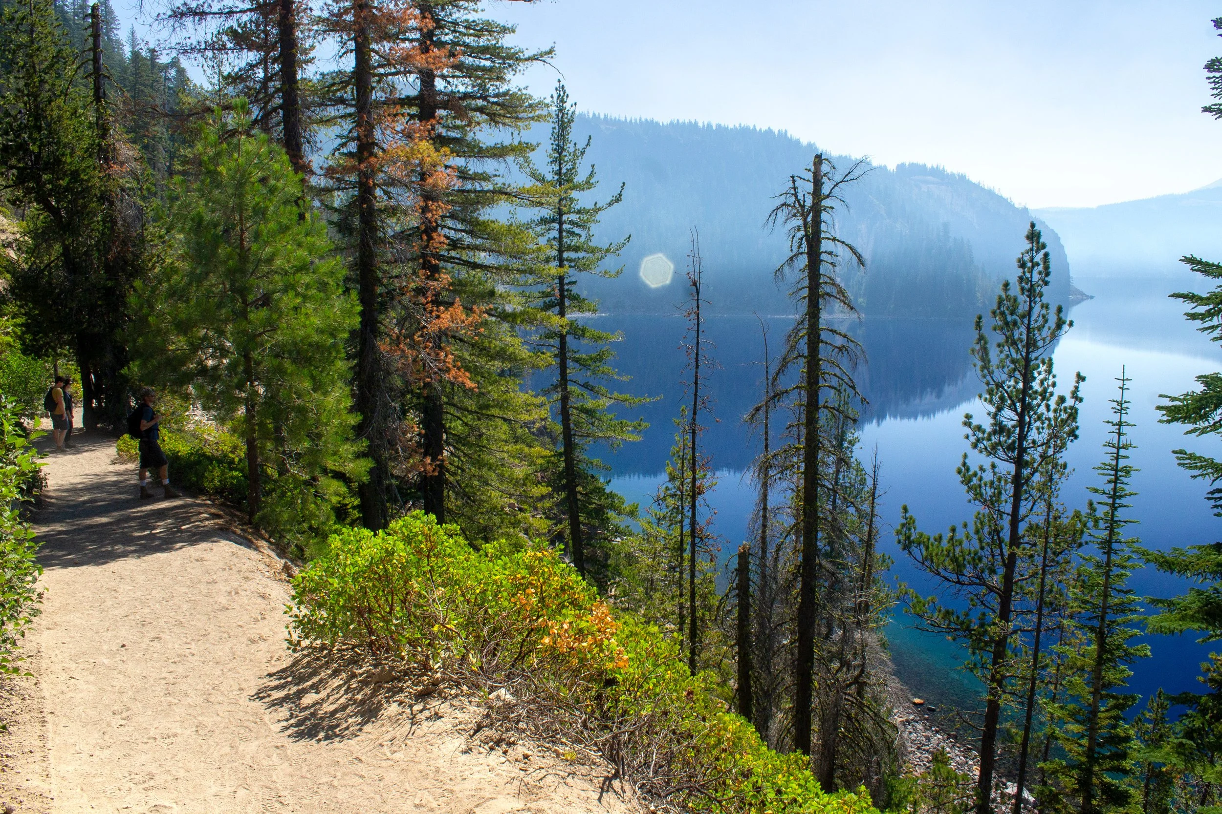 View of Crater Lake from Cleetwood Cove Trail