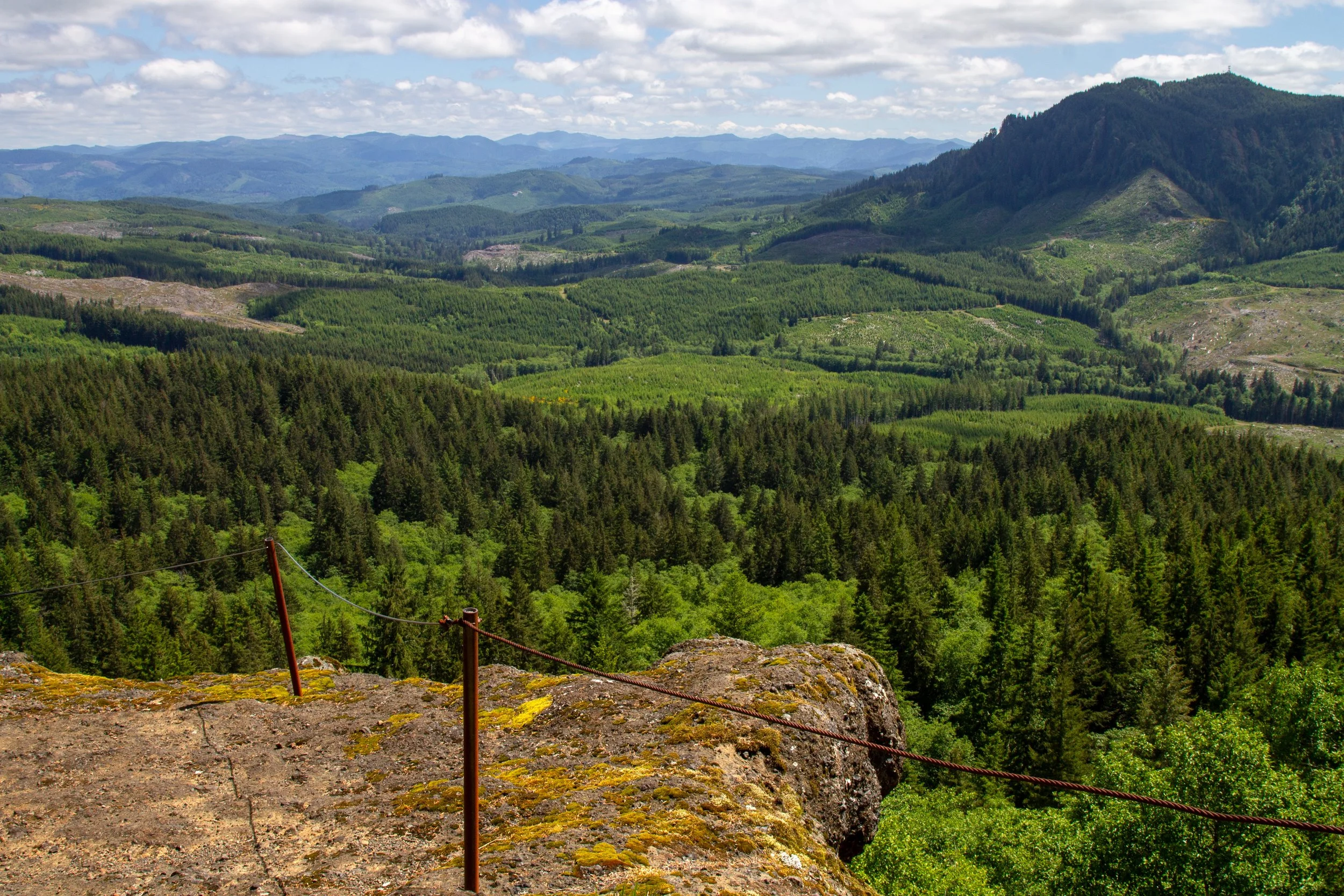 Rocky outcropping with big views