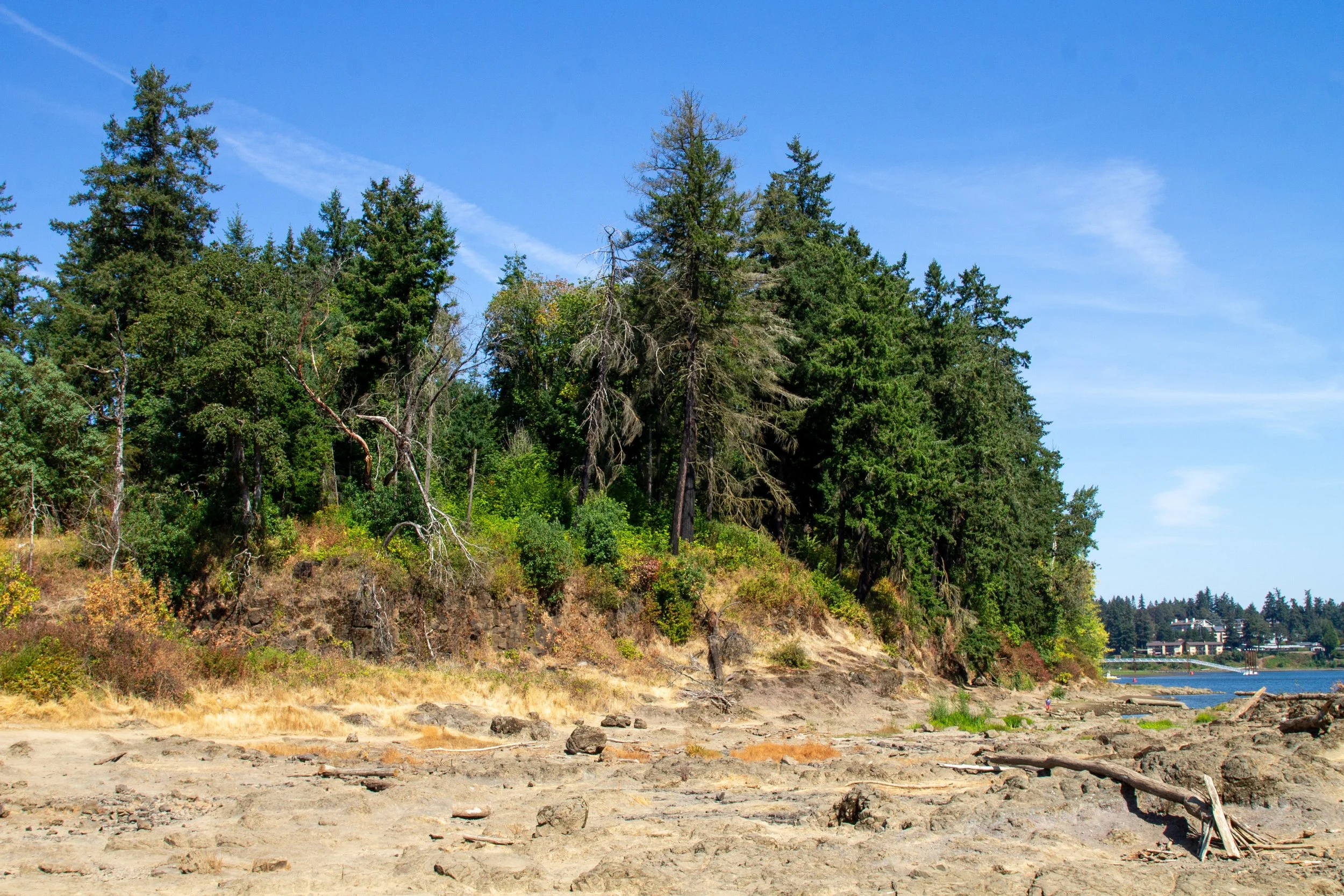 Elk Rock Island and land bridge
