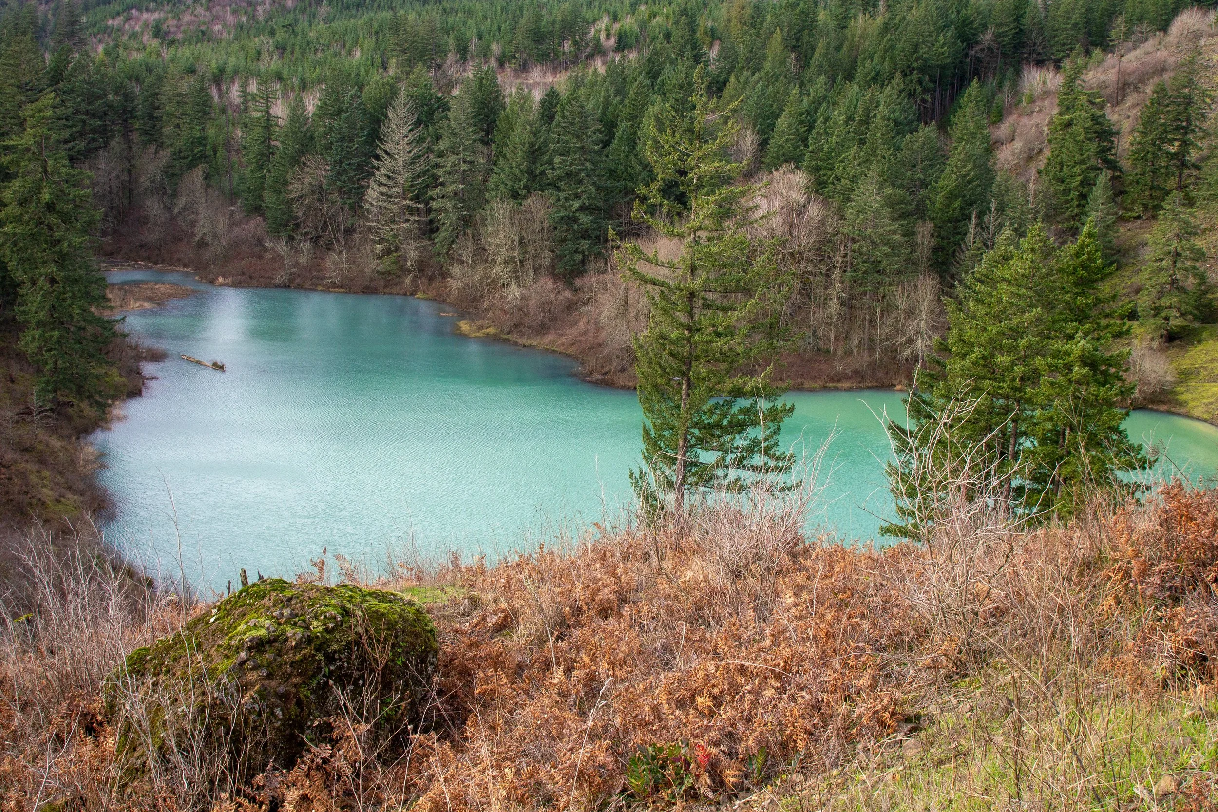 Gillette Lake on winter day