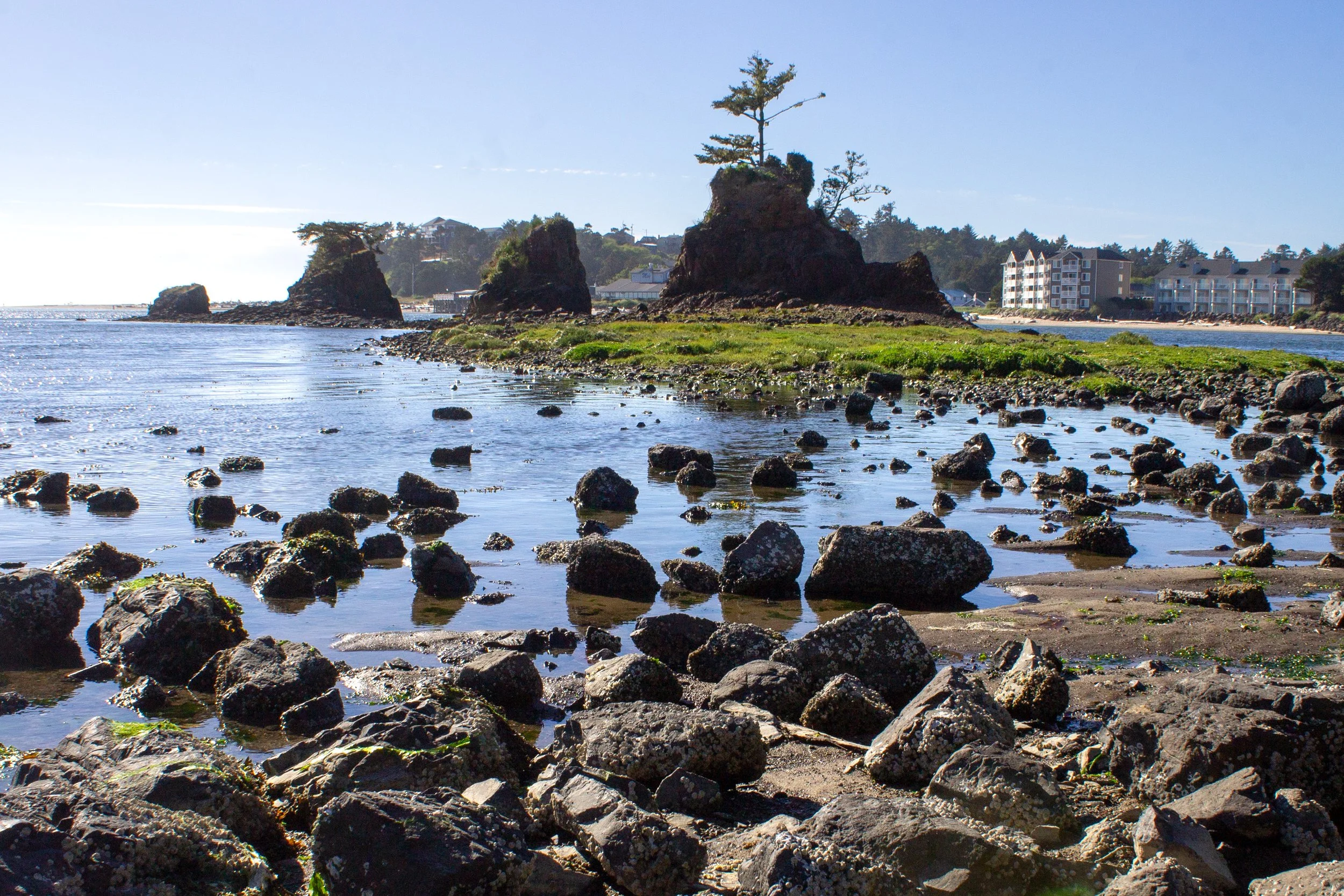 Cool rock islands in Lincoln City
