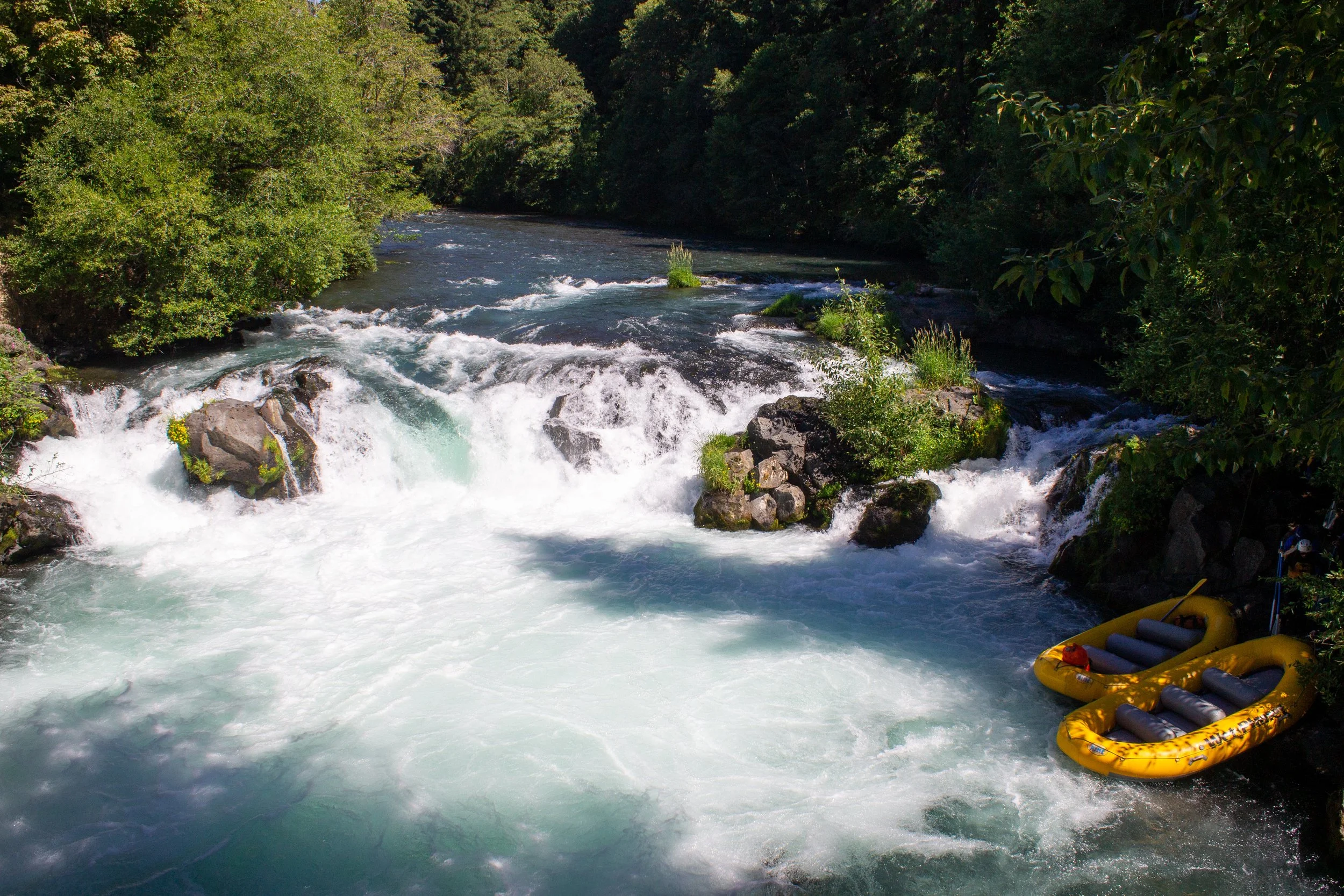 Rafts below Husum Falls