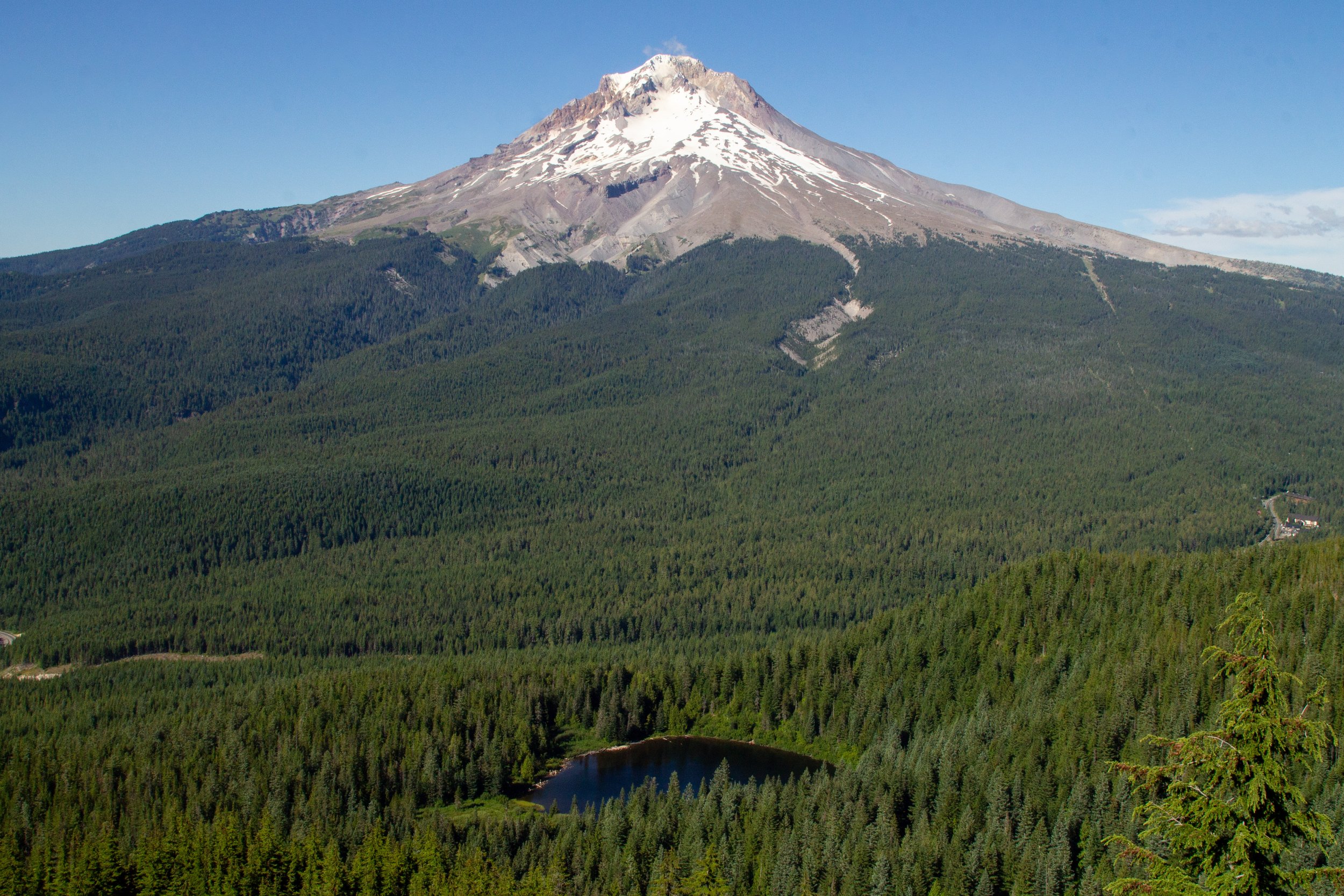 Mirror Lake beneath Mount Hood