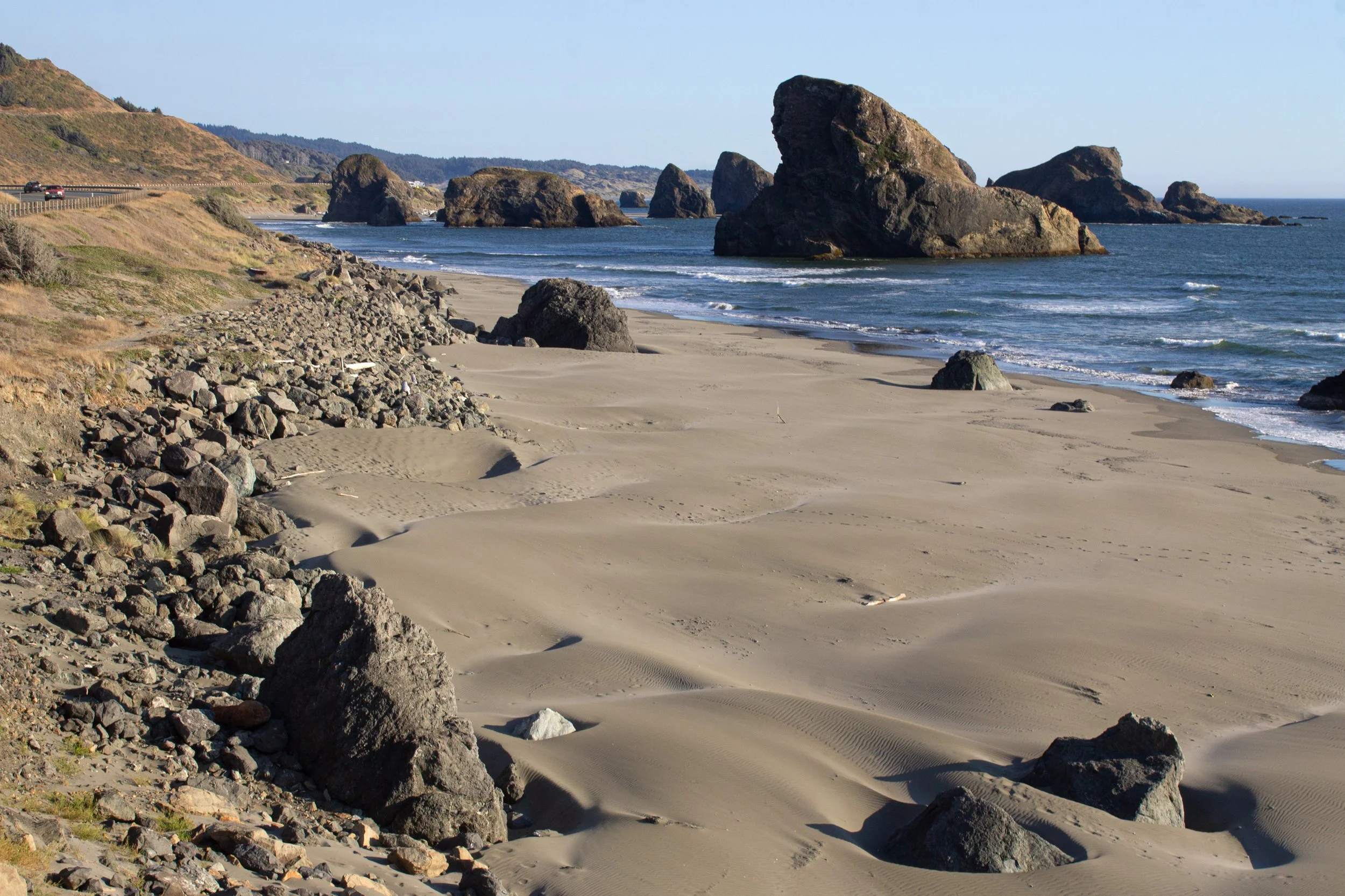 Cool sea stacks near beach