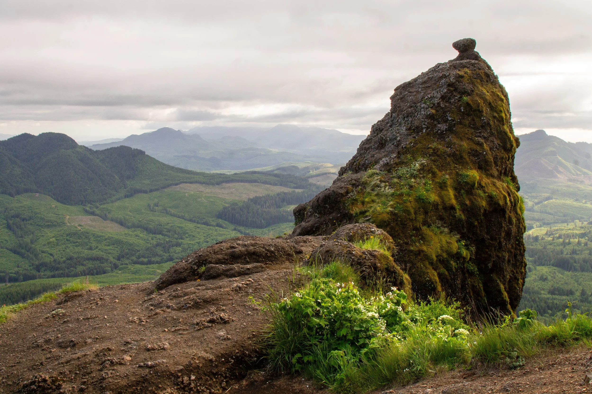 Knobby pinnacle on Saddle Mountain
