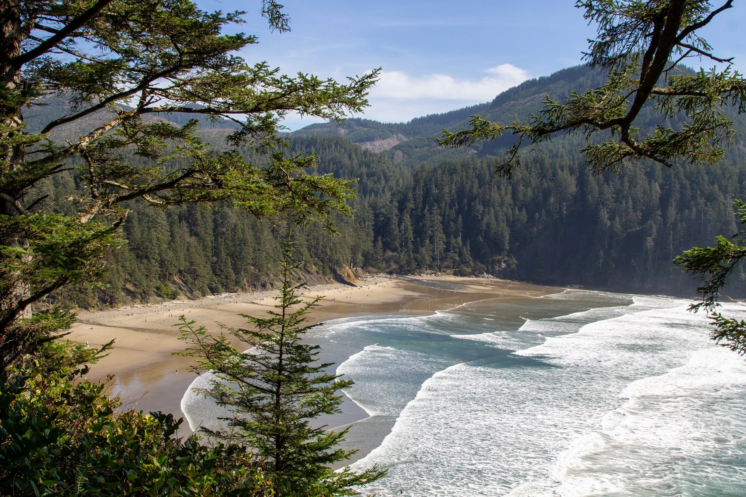 Secluded Oregon Coast beach