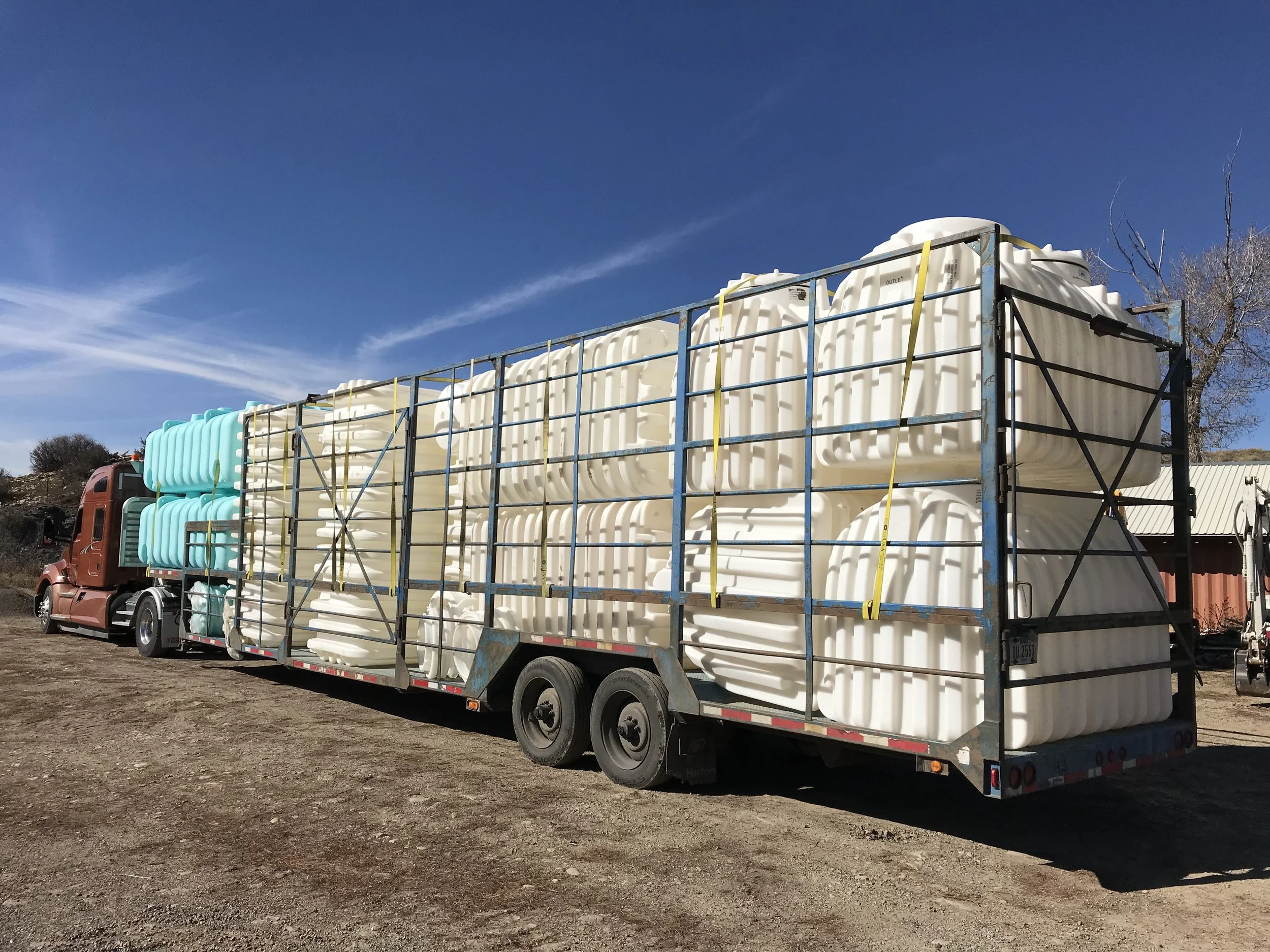 Cisterns Page, Semi Load of Cisterns.jpg