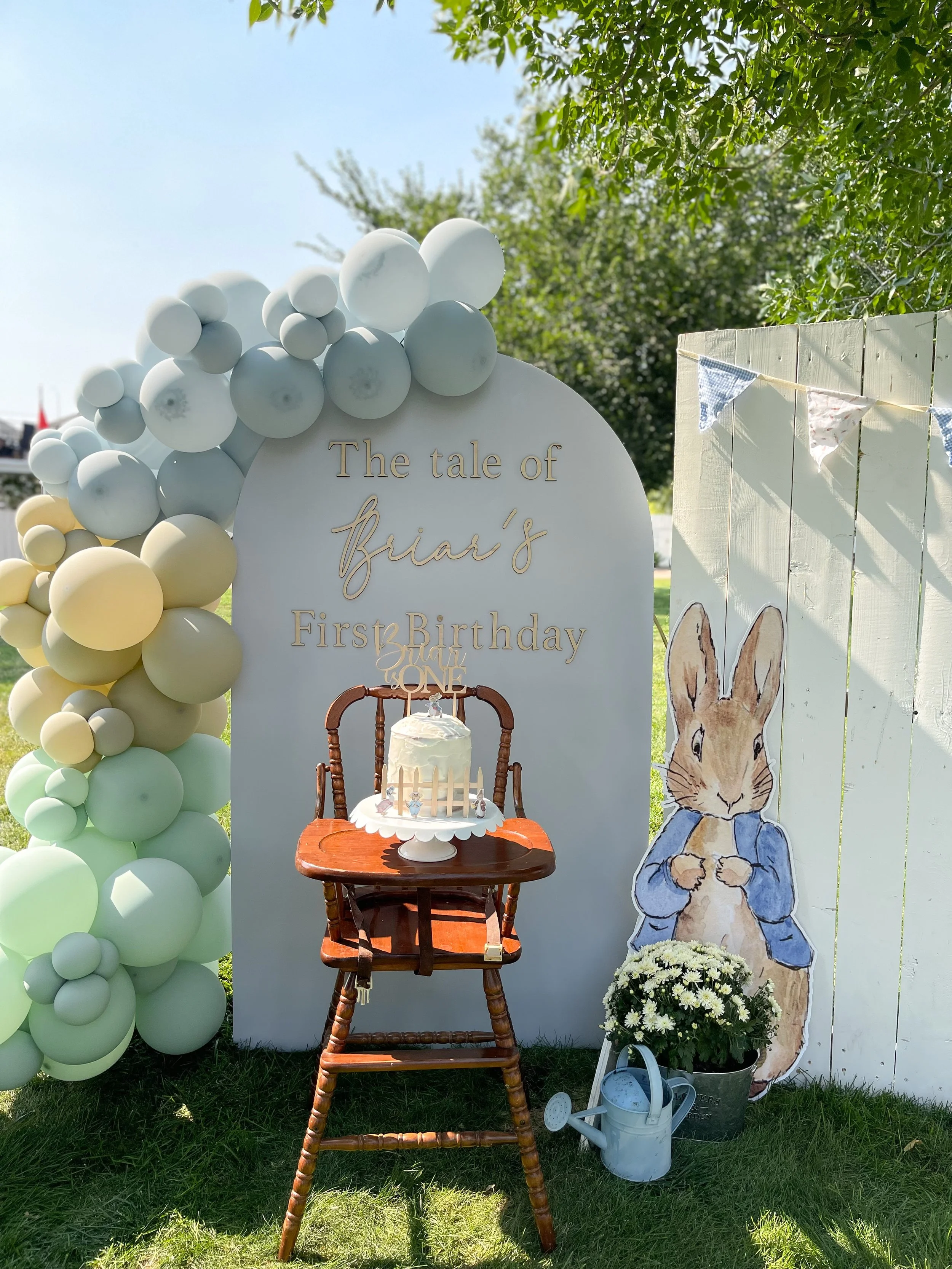 thumbnail image 2 of Personalised Peter Rabbit 1st Birthday Party Invitations – Set Of 10 With Envelopes 2 of 5