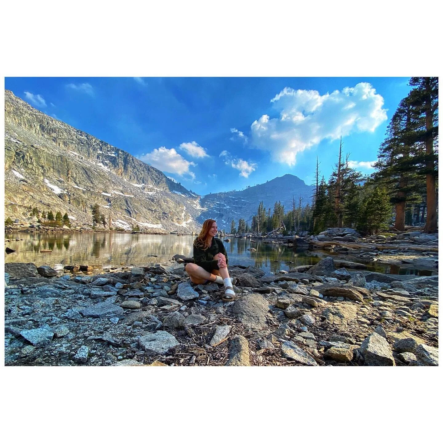 Never did I ever imagine I would climb to ten thousand feet; so high the trees no longer grow.  A weekend filled with making friends with marmots, locking eyes with a doe and skipping across a lakebed to read amongst a backdrop of snow. 

I am a happ