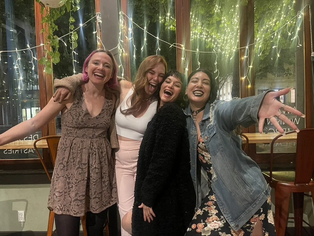   Julia Fae, Sarah Chang Tadayon, Louisa Hill and Briana Walden attend Austin Film Festival in Austin TX, 2023  