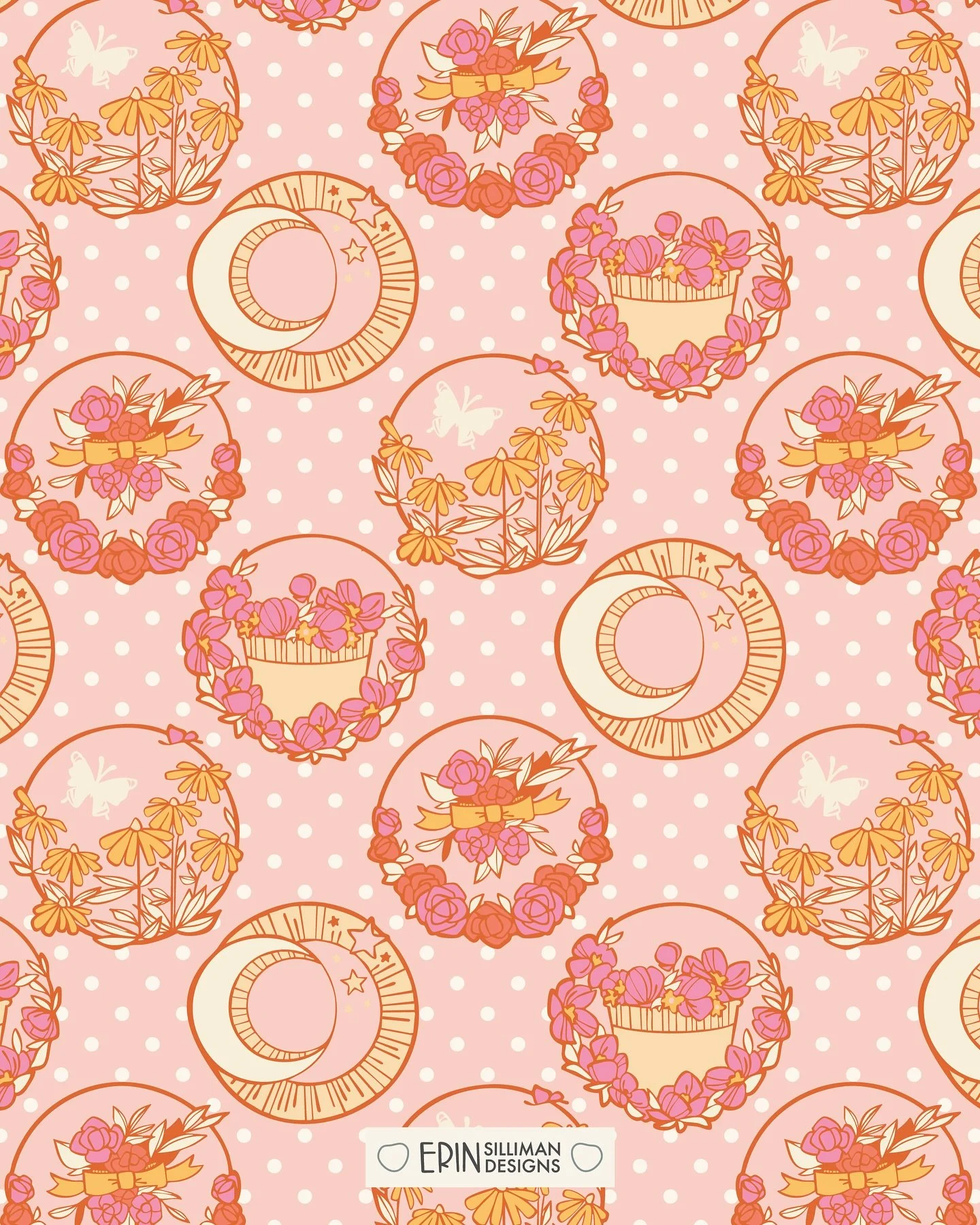 I love this polka dot with &ldquo;spots!&rdquo; Spot illustrations that is. This design is part of my Flower Farm collection - it&rsquo;s a little nouveau, a little retro, quite feminine, and always celebrating joyful living!
🤍
My favorite thing abo