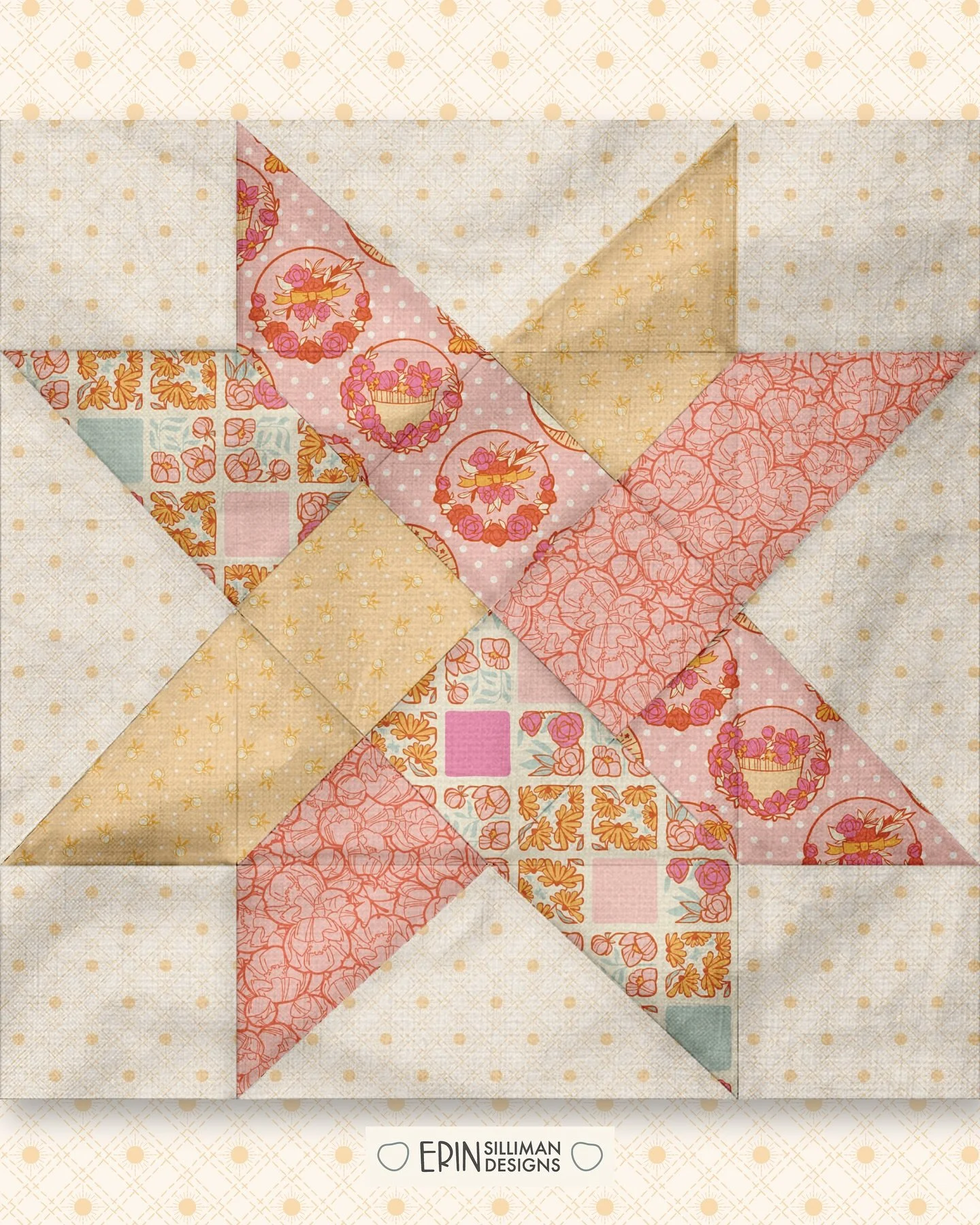 It has been too long since I quilted! At least I can digitally quilt some prints and see how they would come together for future projects. Magic. But really, it&rsquo;s time to pull out my sewing machine for something other than hemming pants. 
🤍
Qu