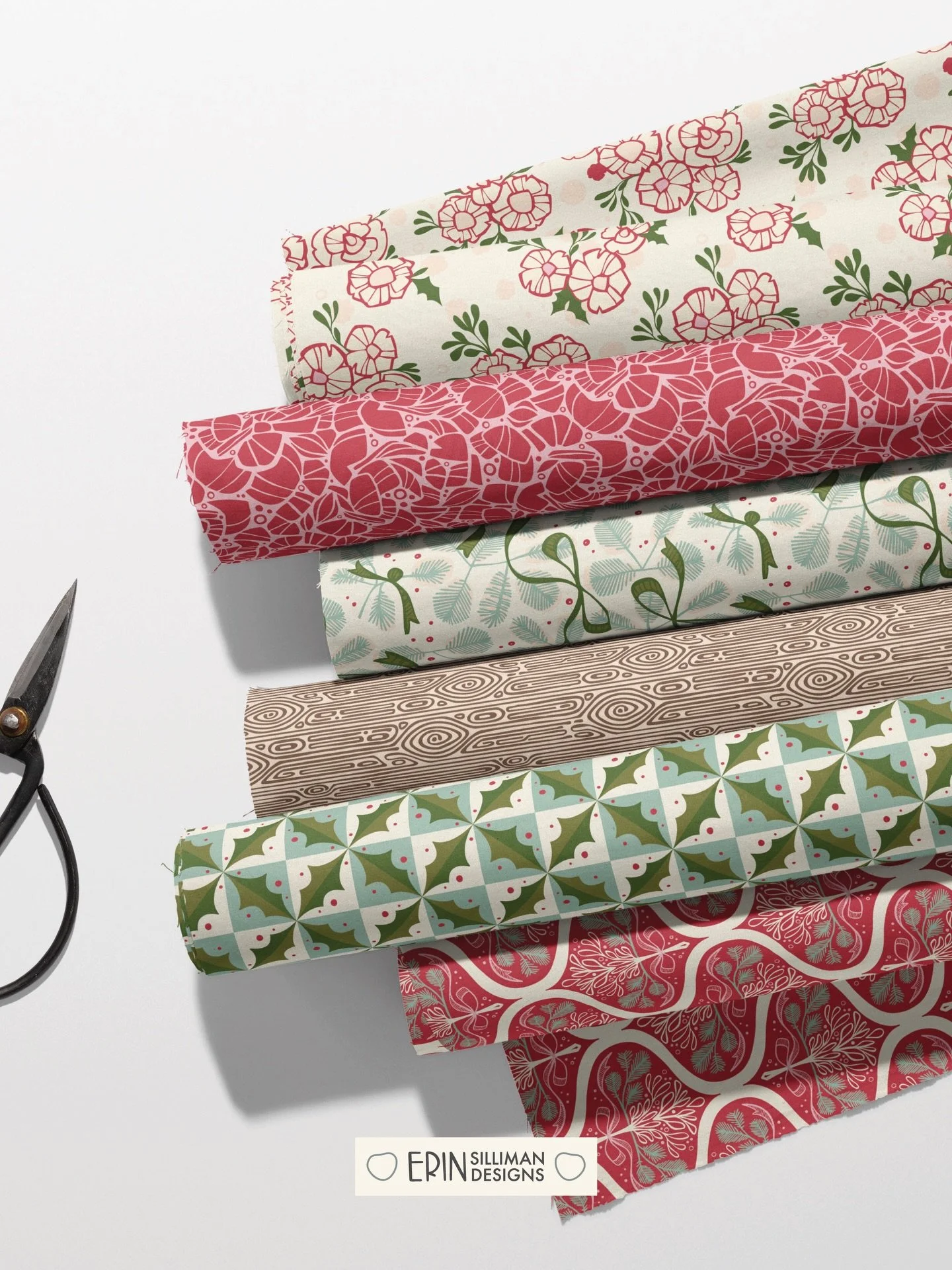 Wrapping is done, tomorrow&rsquo;s menu planned, kids playing with cousins &hellip; Happy Christmas Adam!! 
🤍
.
.
.
#christmascollection #textiledesigns #availableforlicensing