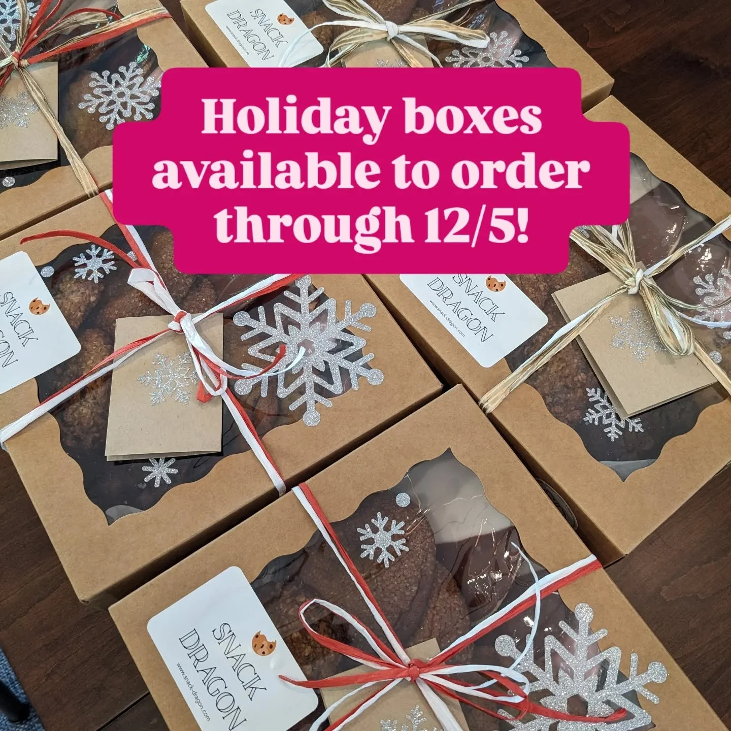 Three options:
Signature Box (12 large cookies)
Bars Box (10 large bars)
Littles Box (24 mini cookies and bars)

🚗 Delivery $3 between San Jose and Redwood City

Boxes are great gifts for friends, neighbors, and colleagues! 🍪

#losaltoscookies #coo