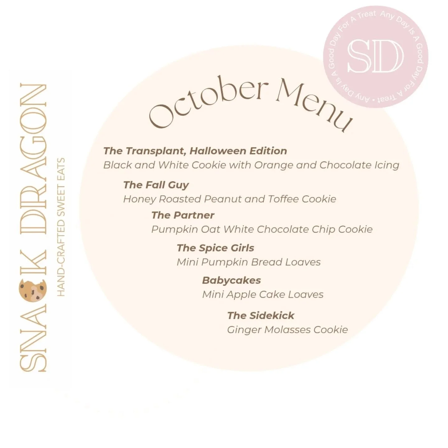 October Treats are Here!!

Are you a peanut person, a pumpkin person, a spice person, or an apple person?  Welcome fall flavors! 

#falldesserts #pumpkinbreadseason #fallcookies #octobertreats #losaltosca #mountainviewcalifornia #cookiedelivery #dess