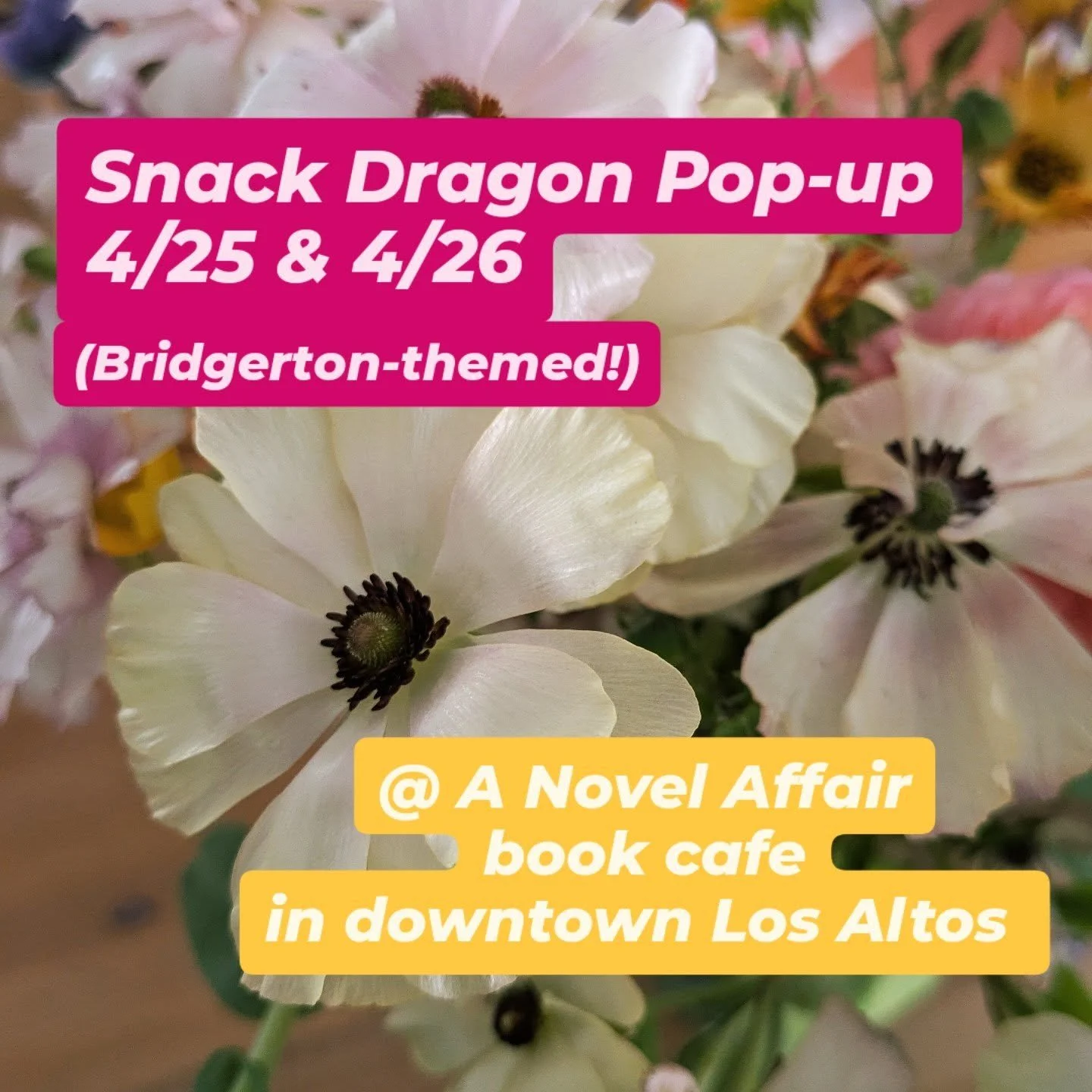 Come visit my pop-up at the Bridgerton-themed event @anovelaffairbookcafe next weekend!  10-2pm

#losaltoslocal #booksandsweets #supportlocalbusinesses❤️ #newtobridgerton