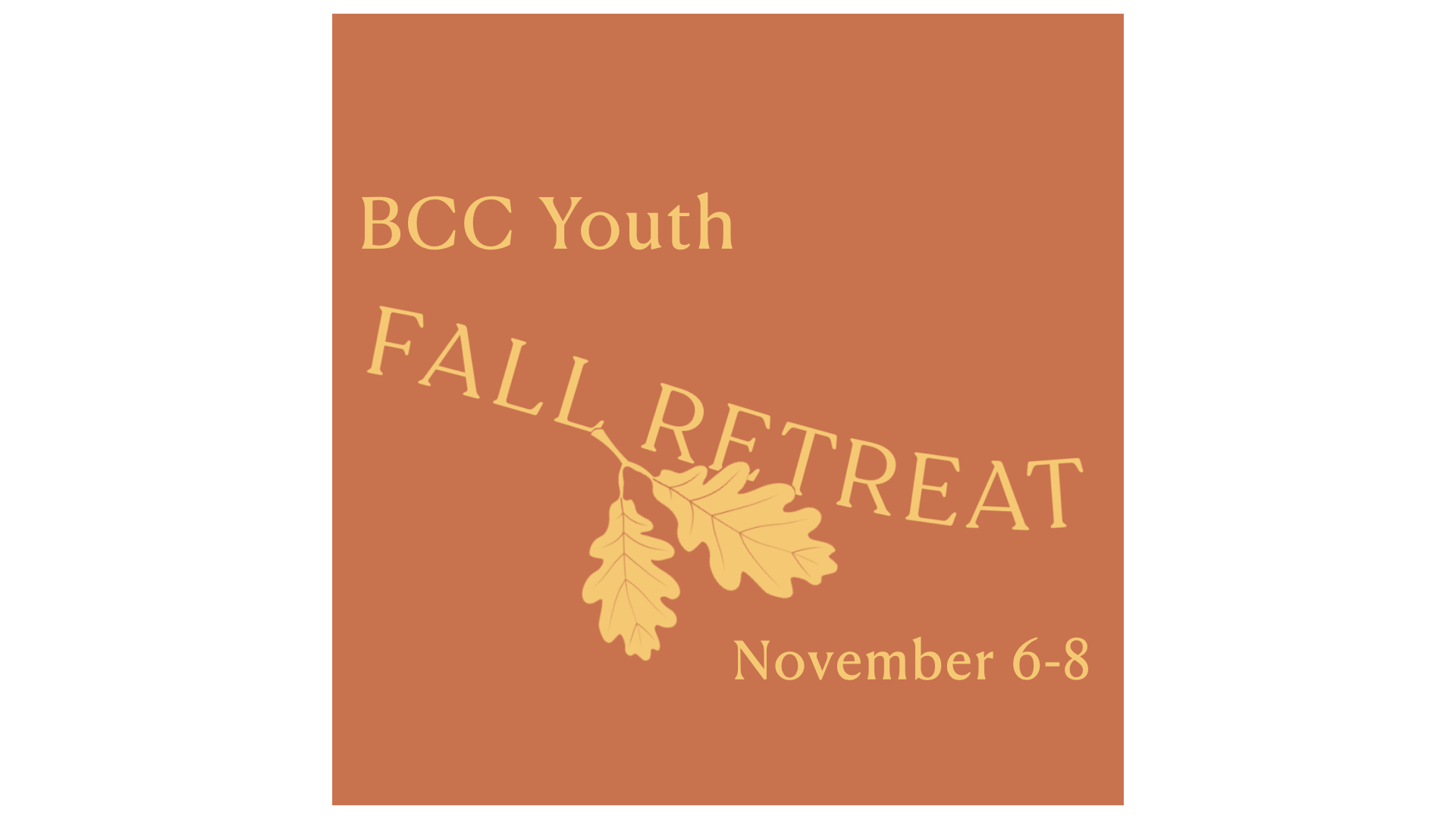 Fall Retreat!