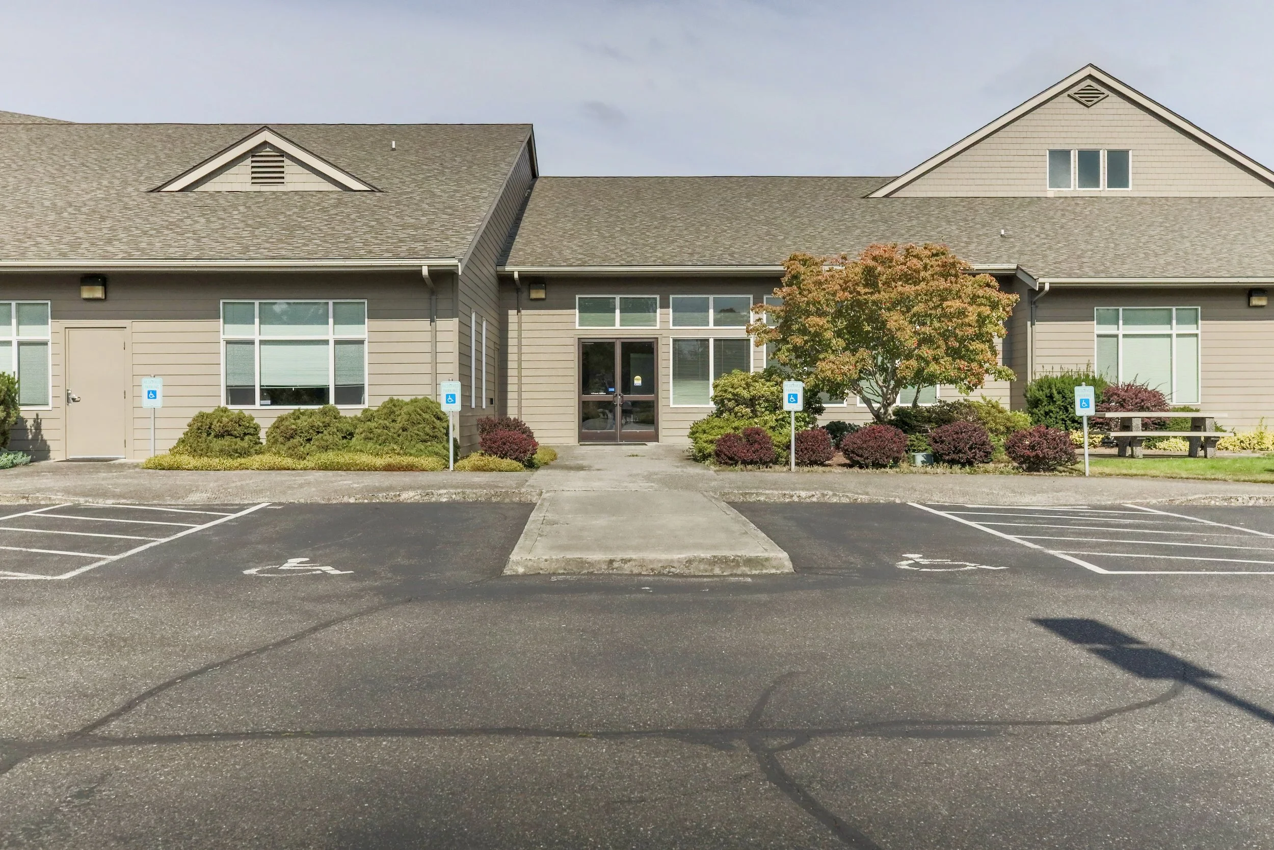 We have handicap parking around our building.