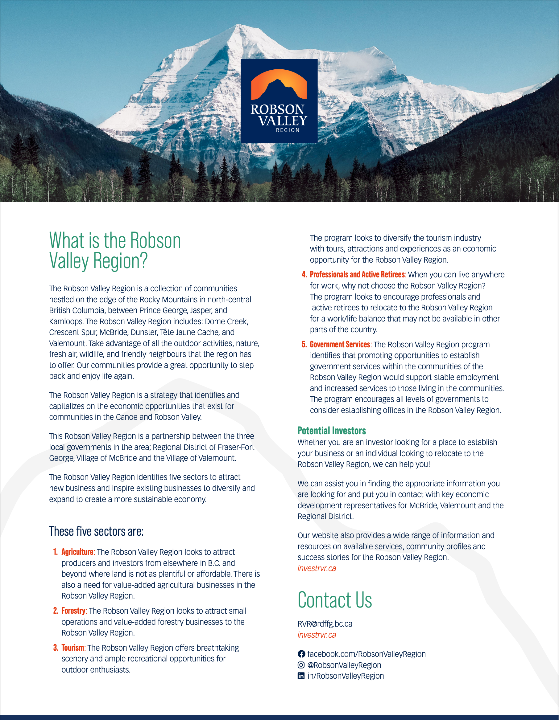 Content Writing - RVR General Information Guide (Design: Morgan Hueston)