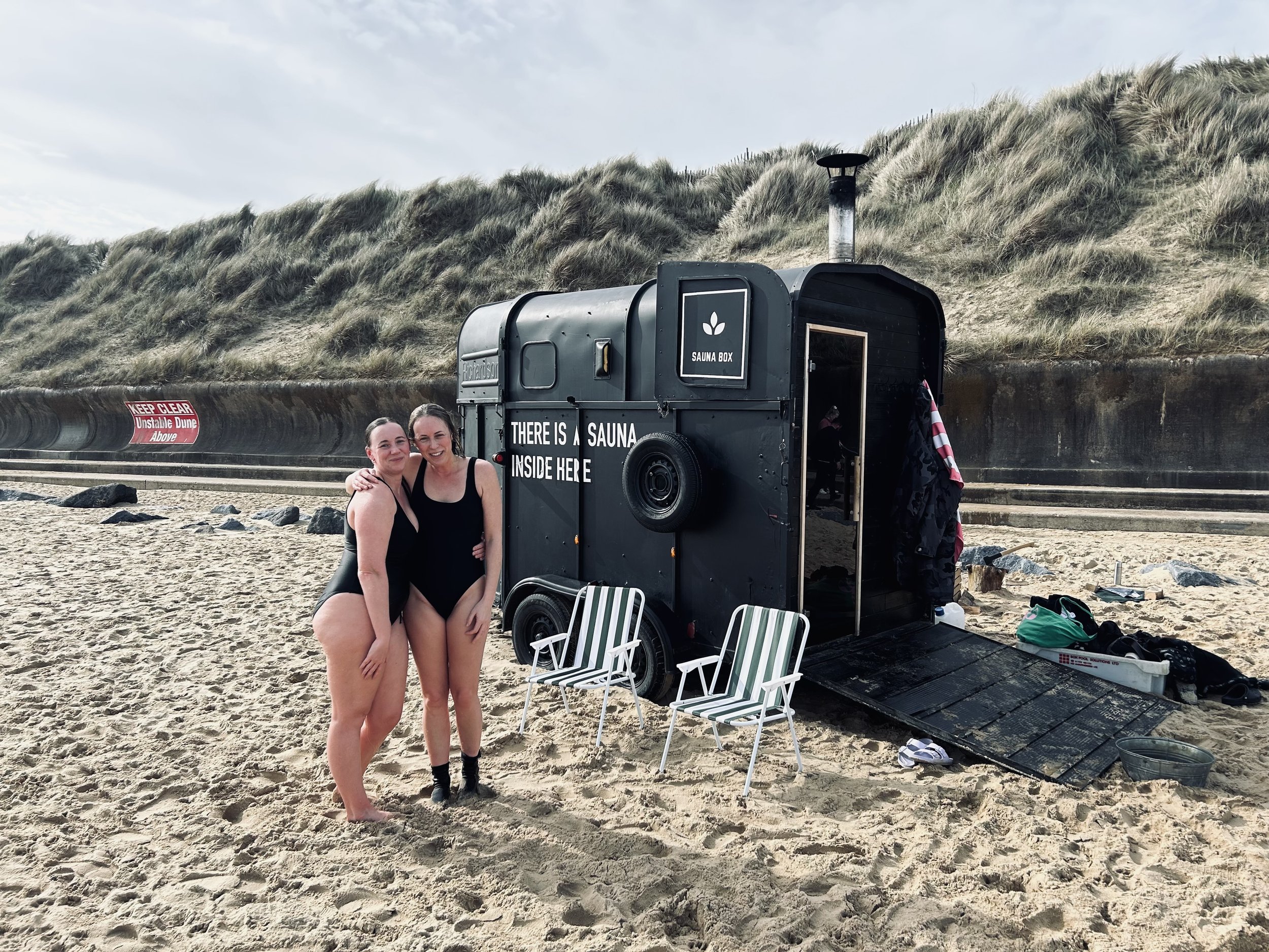 Me and Gem infront of the sauna.jpeg
