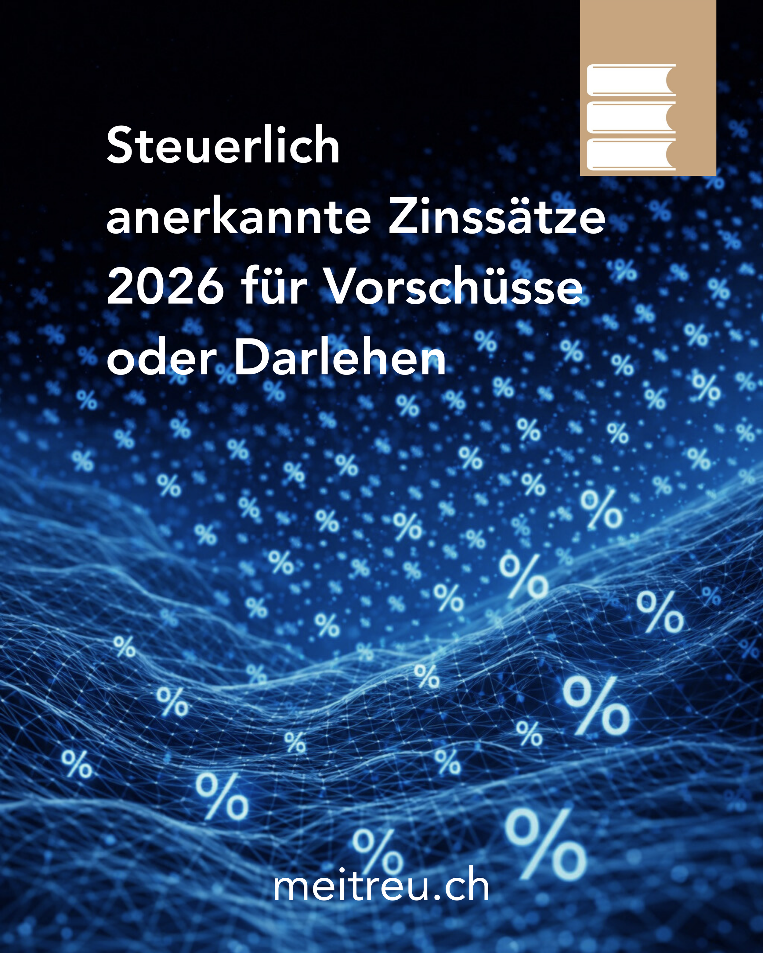 Steuerlich anerkannte Zinssätze 2026 für Vorschüsse oder Darlehen