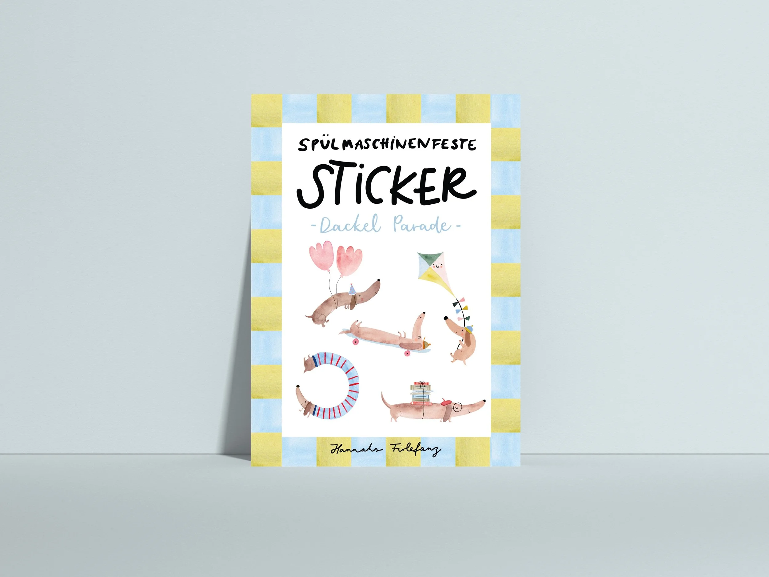 Spülmaschinenfeste Sticker Dackel