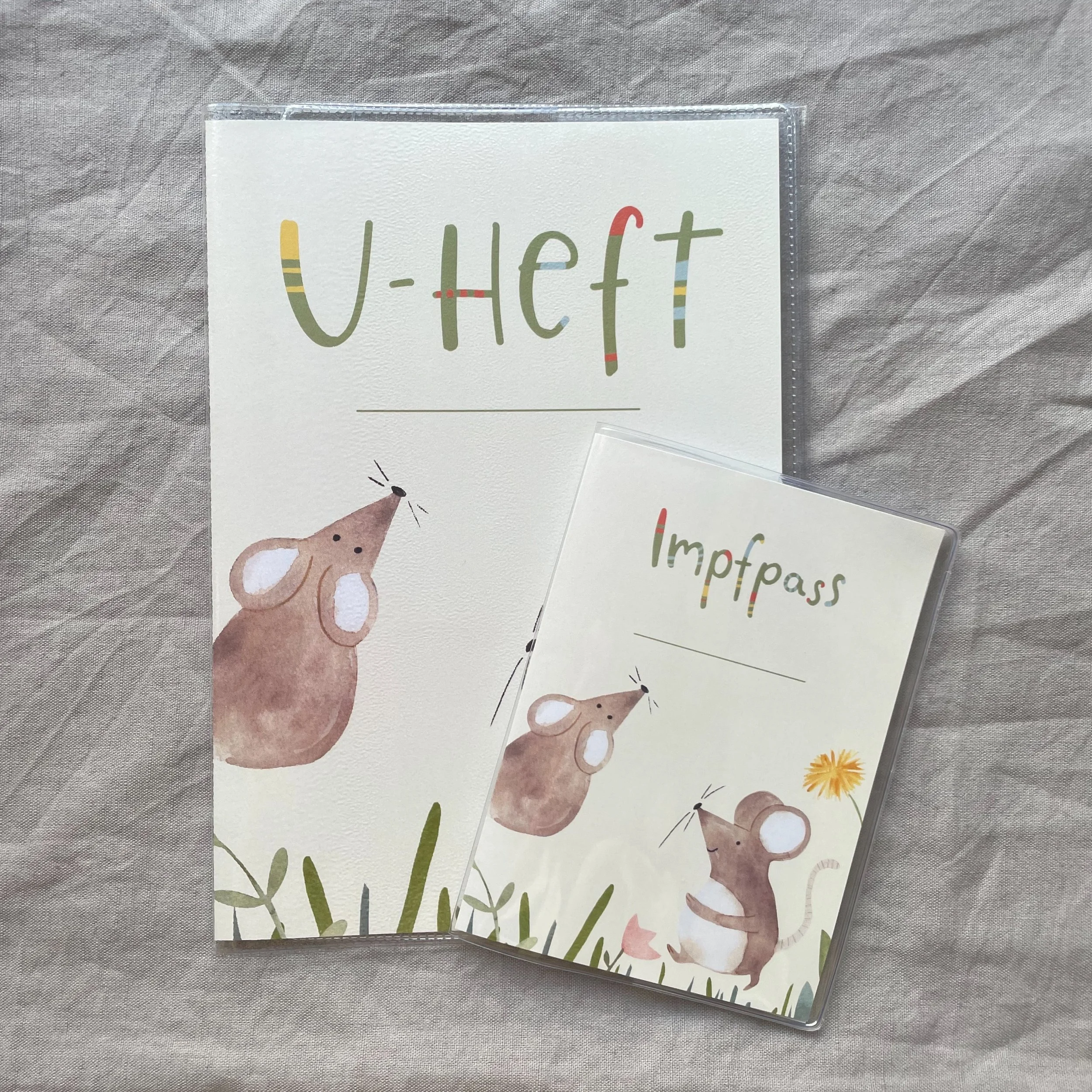 U-Heft Hülle, Impfpass, Maus