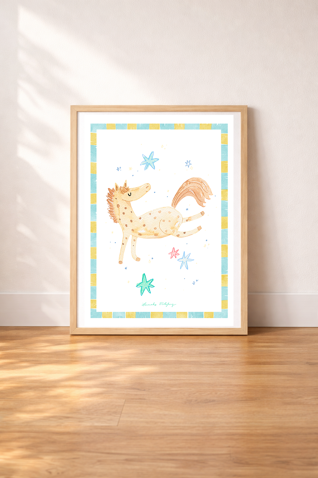 Kinderzimmer Poster Modern „Pferd“