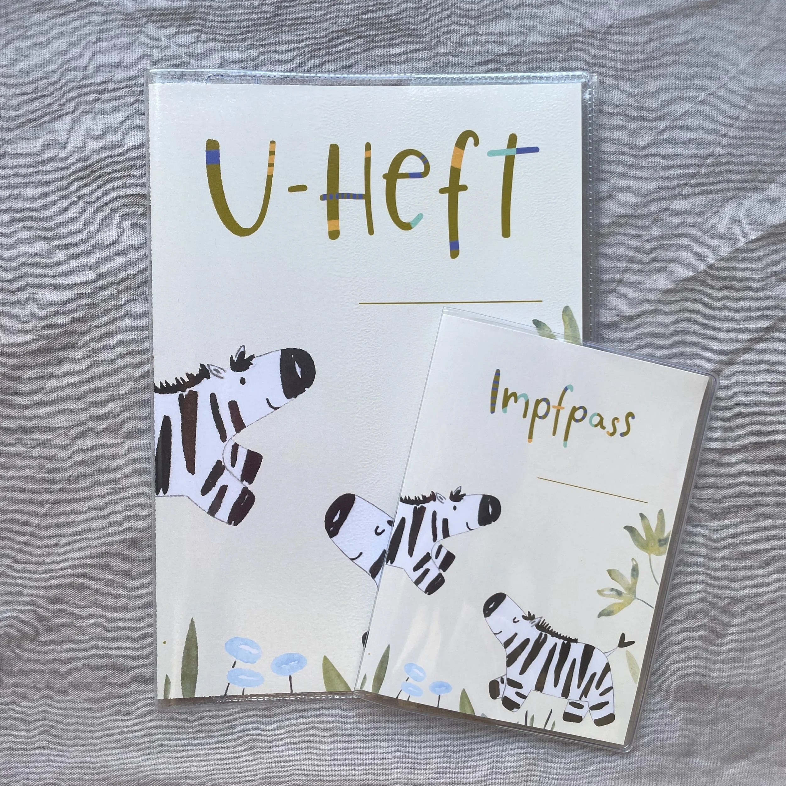 U-Heft Hülle, Impfpass, Zebra