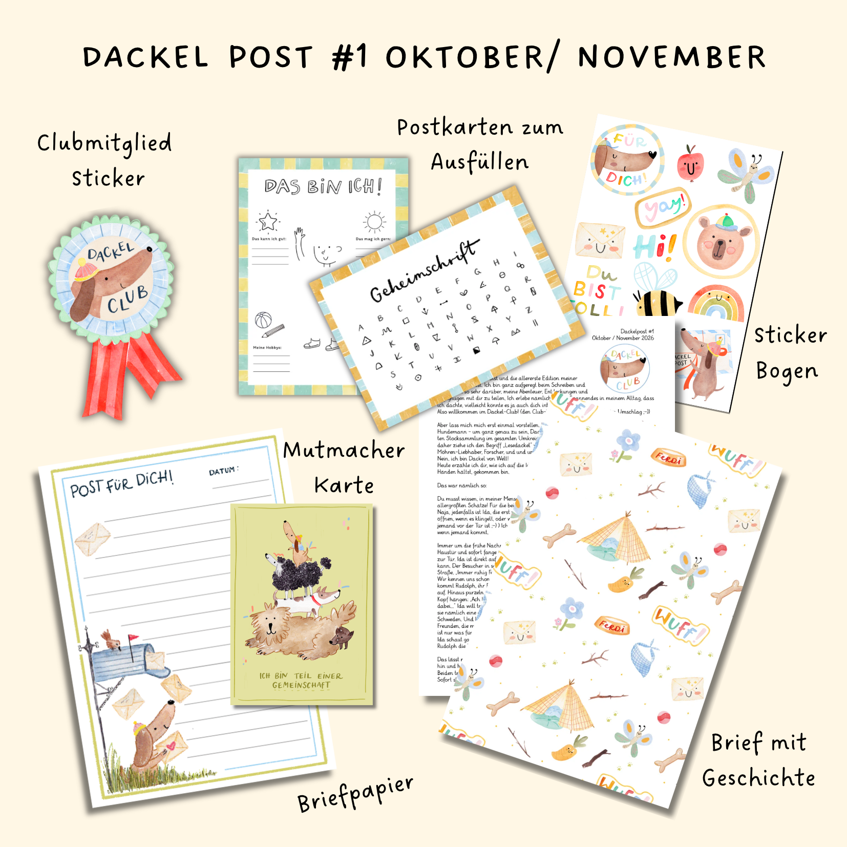 DACKEL POST - Mail Club für Kinder