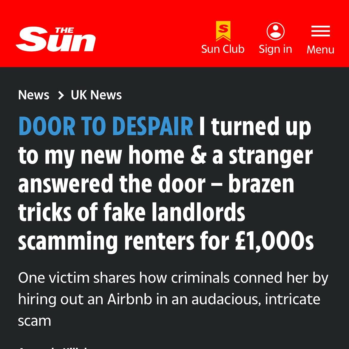 The &pound;12 Million Rental Scam: UNTOLD

Fronted by the excellent @harleennottay, this film exposes the sophisticated techniques scammers are employing to con renters out of thousands.

Delighted to see it getting the coverage it deserves across ou