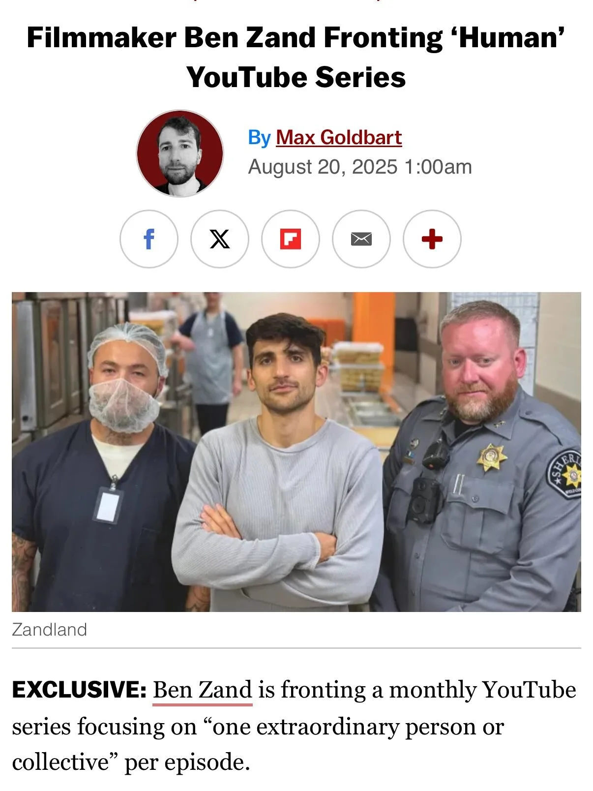 Chuffed and incredibly privileged to be working with the remarkable team at @zandland at this landmark moment.

As @benjaminzand announced at the opening debate at Edinburgh TV Festival this week, they are smashing traditional media norms to launch H