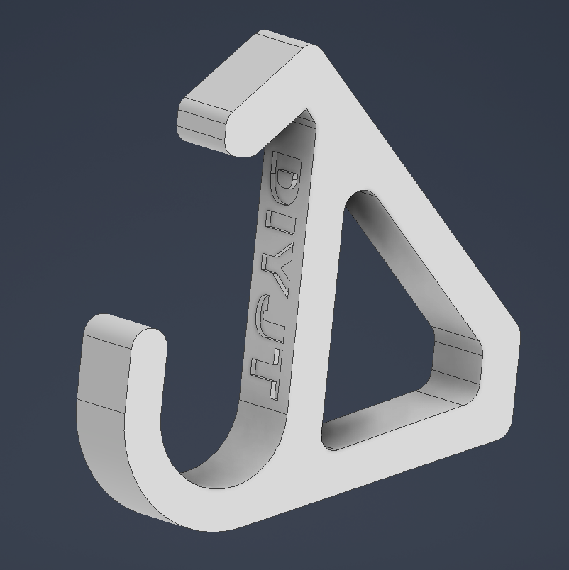 STL - Colorbond Hanging Hook [Compact]