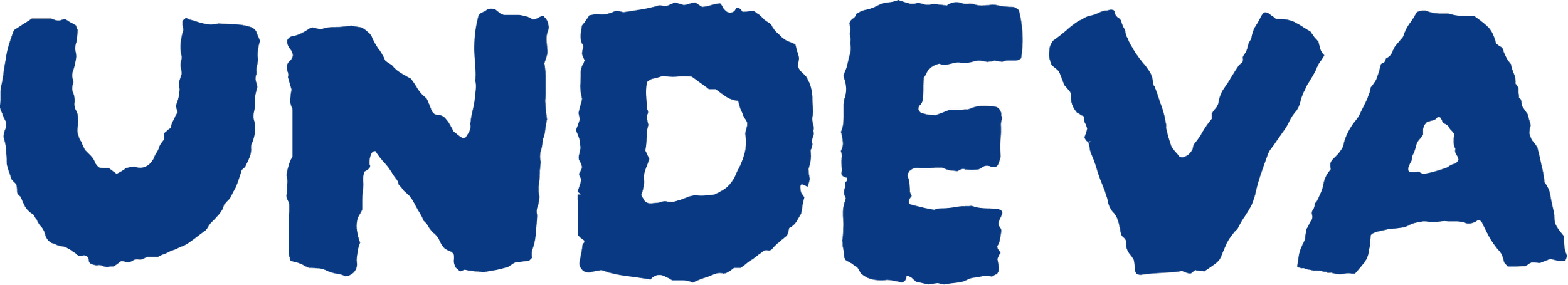 Bold blue text spelling 'UNDERWAY' on a black background.