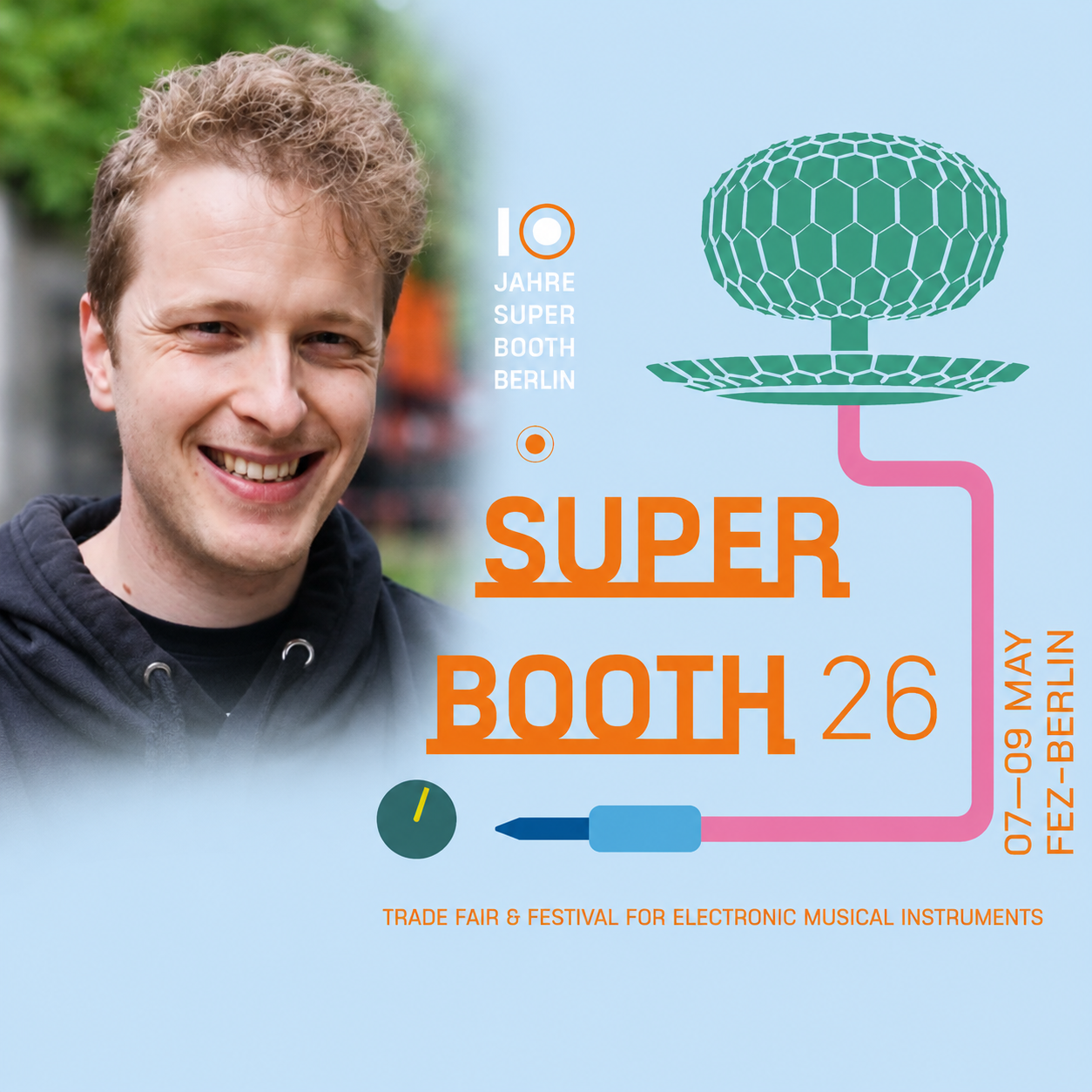 PhD researcher and TiME Ambassador Matt Shuttleworth reports from Superbooth 26, one of the world's leading music technology events. 