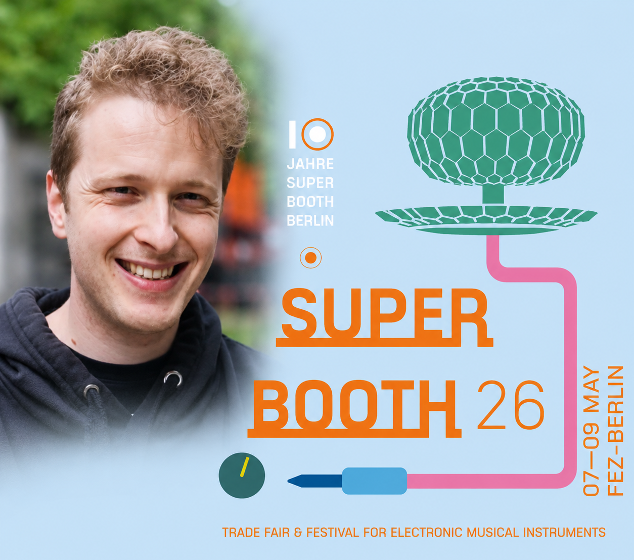 PhD researcher and TiME Ambassador Matt Shuttleworth reports from Superbooth 26, one of the world's leading music technology events.