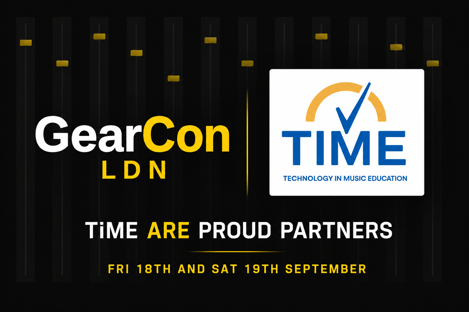TiME partners with GearCon LDN 2026 at Tileyard London