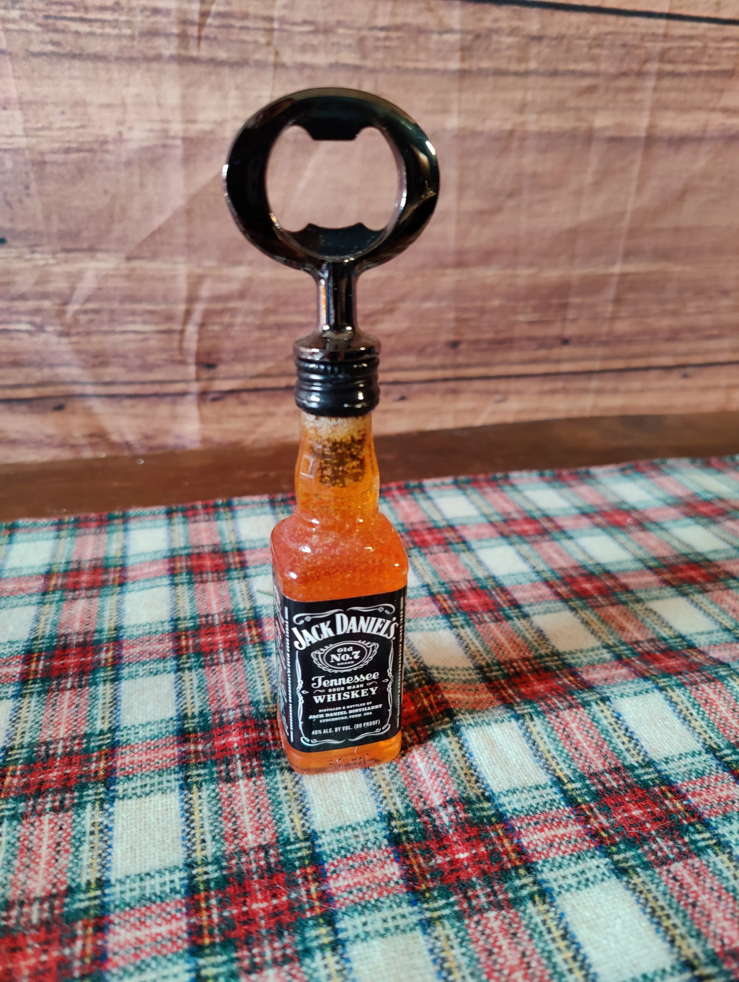 Handheld Bottle Openers Upcycled Mini Liquor Bottles Jack Daniels 7 — BCN Woodcrafts