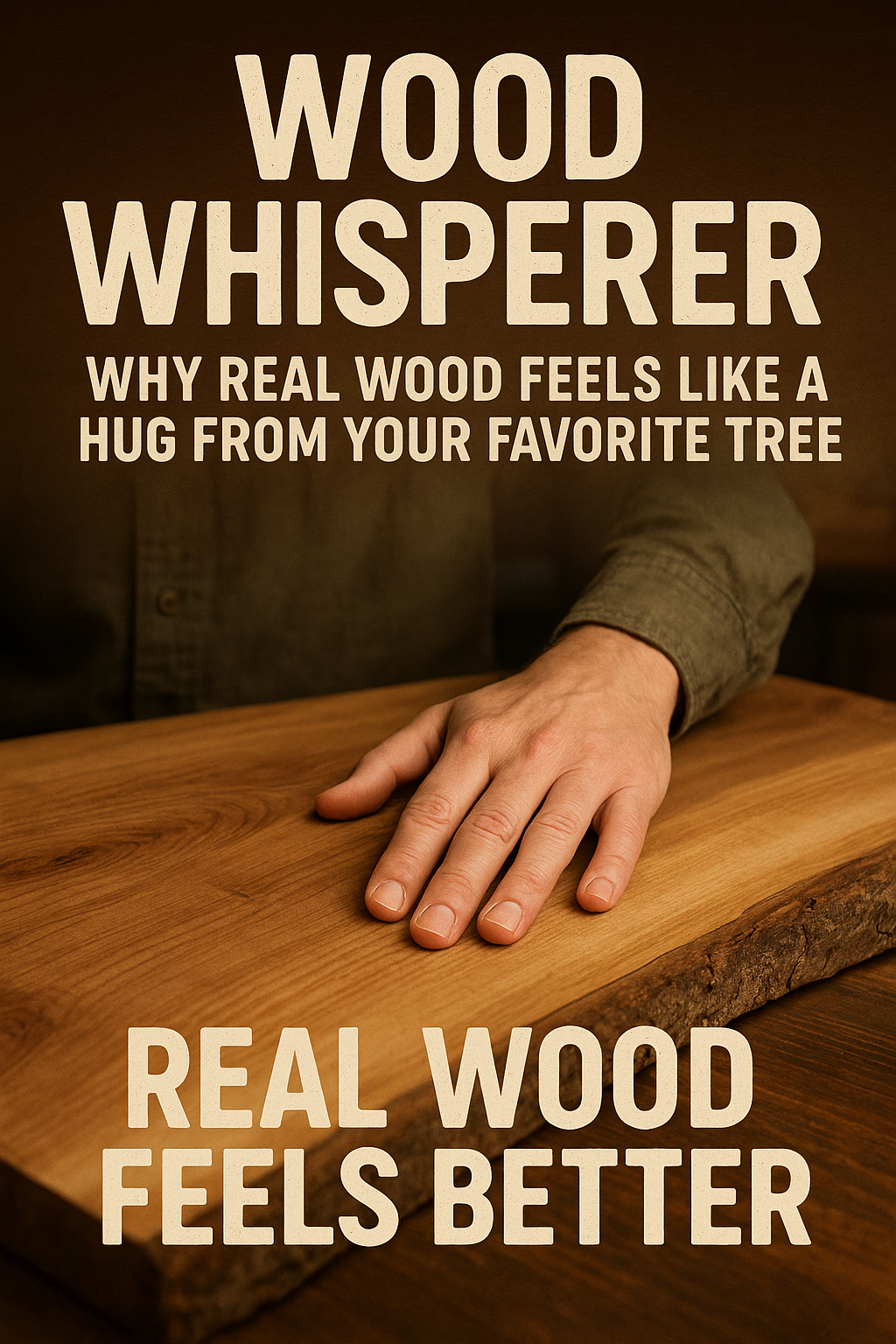 Wood Whisperer: Why Real Wood Feels Like a Hug from Your Favorite Tree (And How BCN Woodcrafts' Tagline Became my Battle Cry)