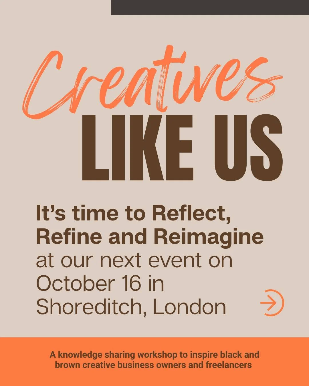 It&rsquo;s time to Reflect, Refine and Reimagine&hellip;

this is the next theme for our October Creatives Like Us event.

As we head towards the end of 2025, how many of you are feeling like this year has flown by and not necessarily in the way you&