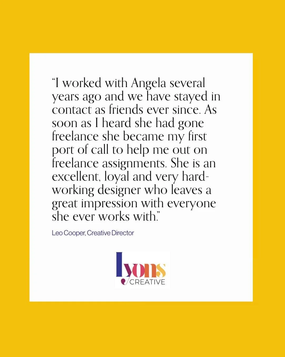 Sometimes I forget to toot my own horn&hellip; so here I am 🎺

In case you&rsquo;re new here - I&rsquo;m Angela and I help freelancers, small business owners and marketing teams bring their ideas to life with bold, strategic and beautiful design.

W