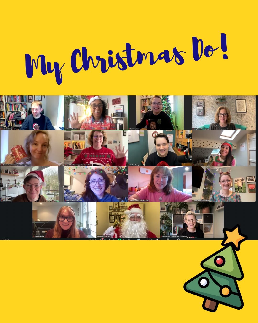 My Christmas Do!

I missed Christmas parties this year so I took a day off and had a &lsquo;Londinium Day&rsquo;

🎄Hosted the Freelancer Magazine Cowork - with a special Xmas quiz! Sophie Claus was our surprise guest @freelancermag 

🎄Saw the Black