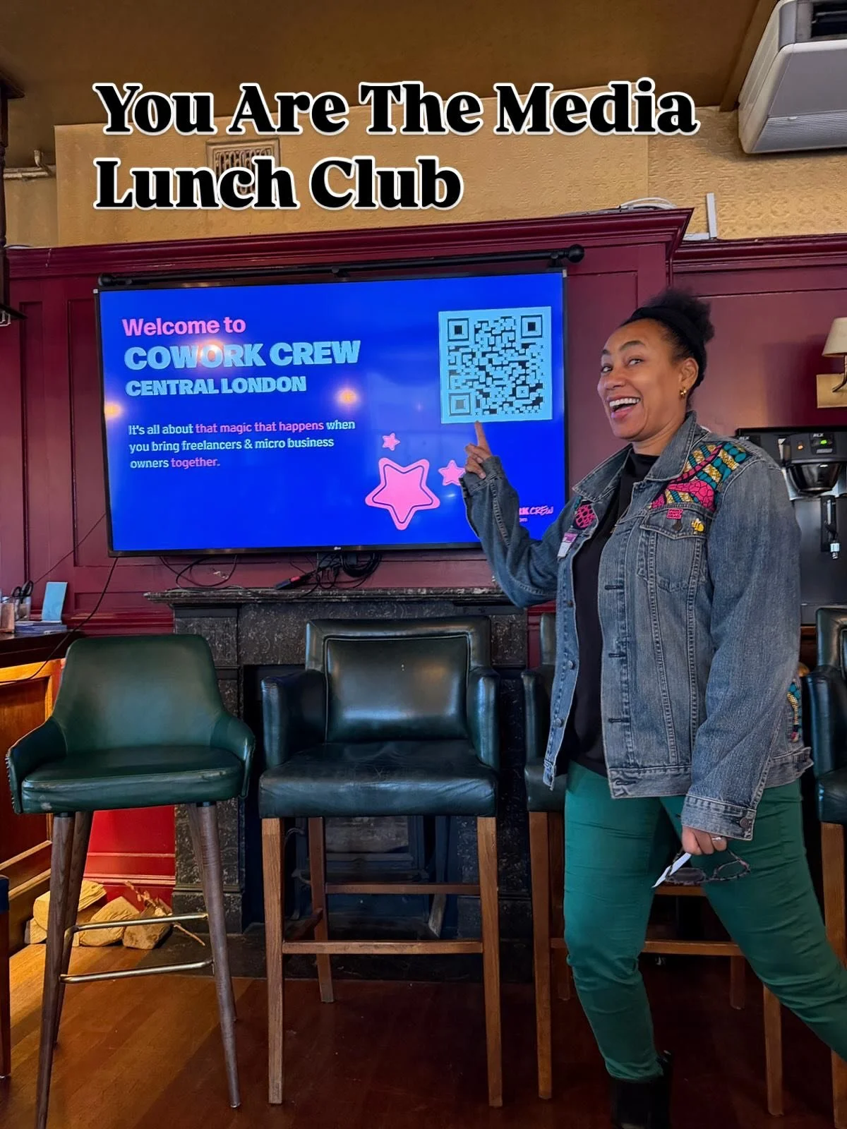 YATM meets Cowork Crew!

Had the #winning slot today at the You Are The Media lunch club&hellip; speaking about Cowork Crew 🙌 

We have a few tickets left for coworking on Friday 13th (make it a lucky day)

Here&rsquo;s the deets:

See my stories

A